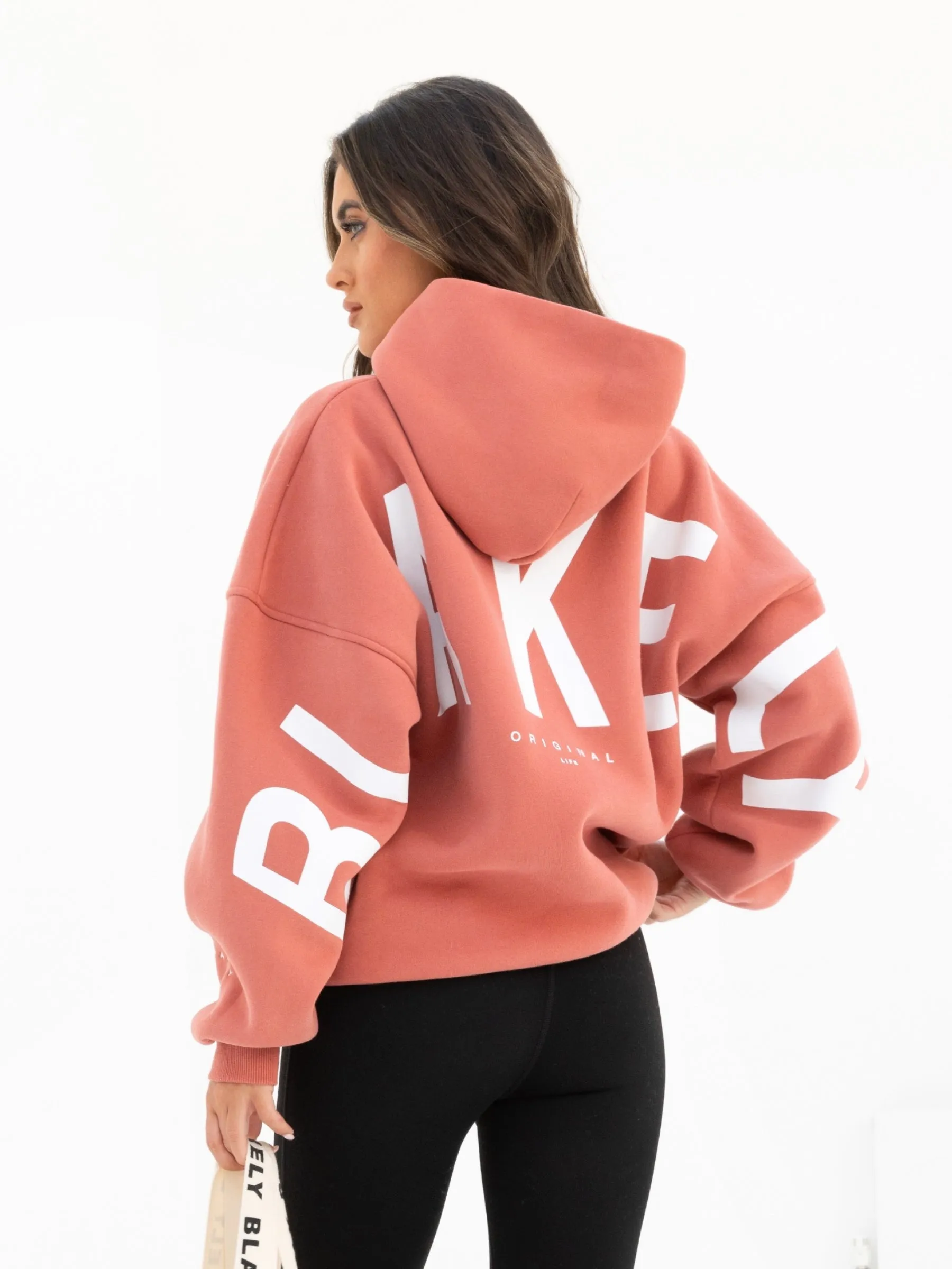 Isabel Oversized Hoodie - Burnt Coral sold by Blakely