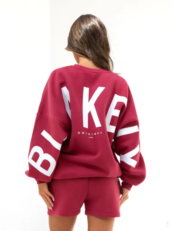 Isabel Oversized Jumper - Deep Pink sold by Blakely
