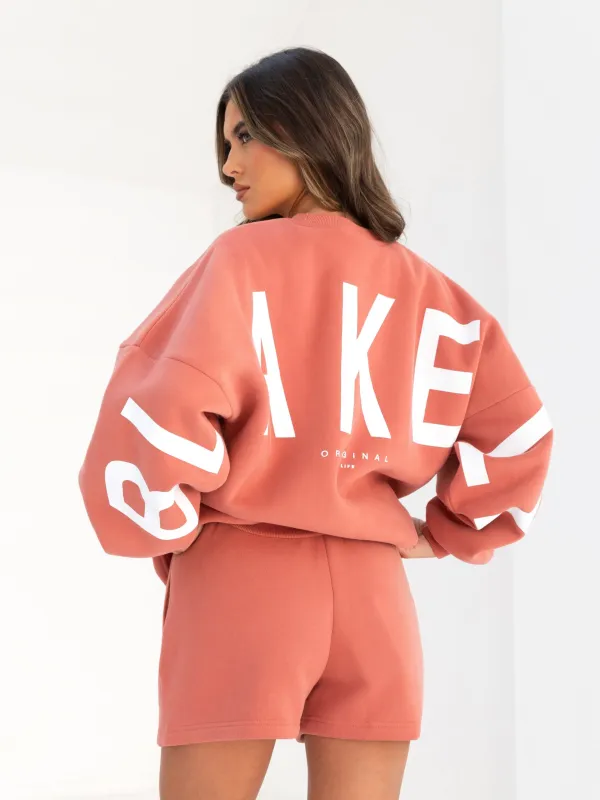 Isabel Oversized Jumper - Burnt Coral sold by Blakely