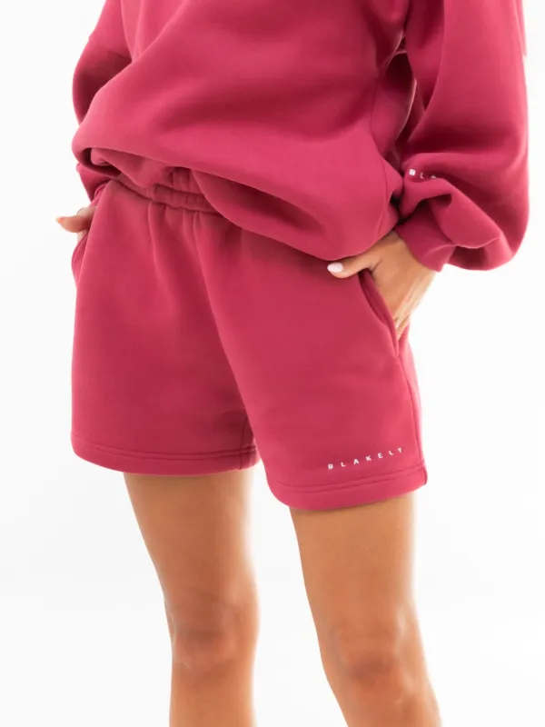 Isabel Jogger Shorts - Deep Pink sold by Blakely