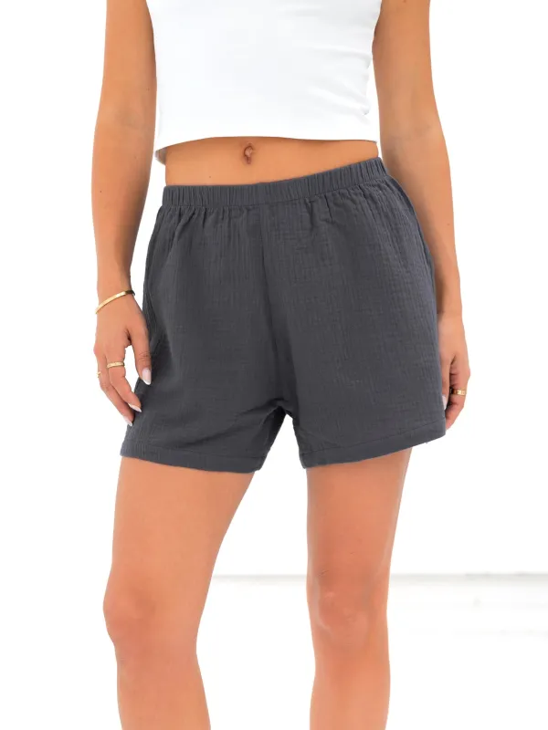 Mila Summer Shorts - Charcoal sold by Blakely