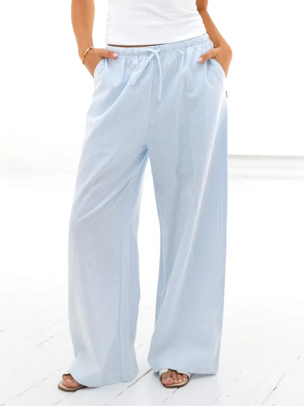 Lola Stripe Trousers - Blue sold by Blakely