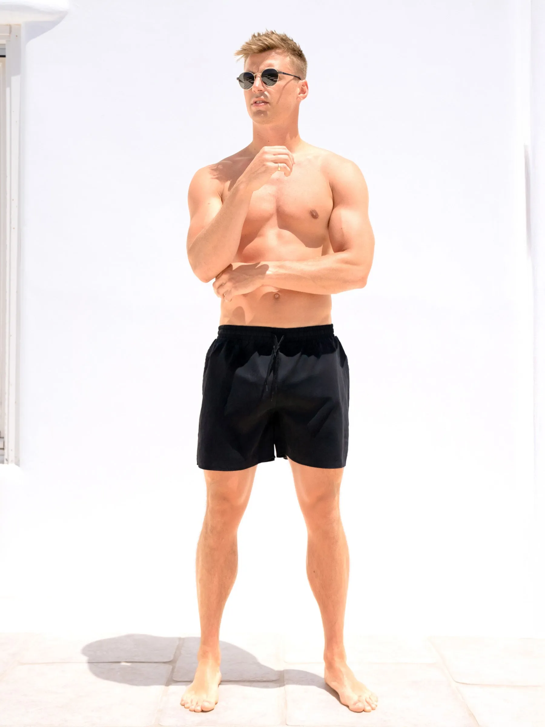 Anchor Swim Shorts - Black sold by Blakely product image thumbnail 3