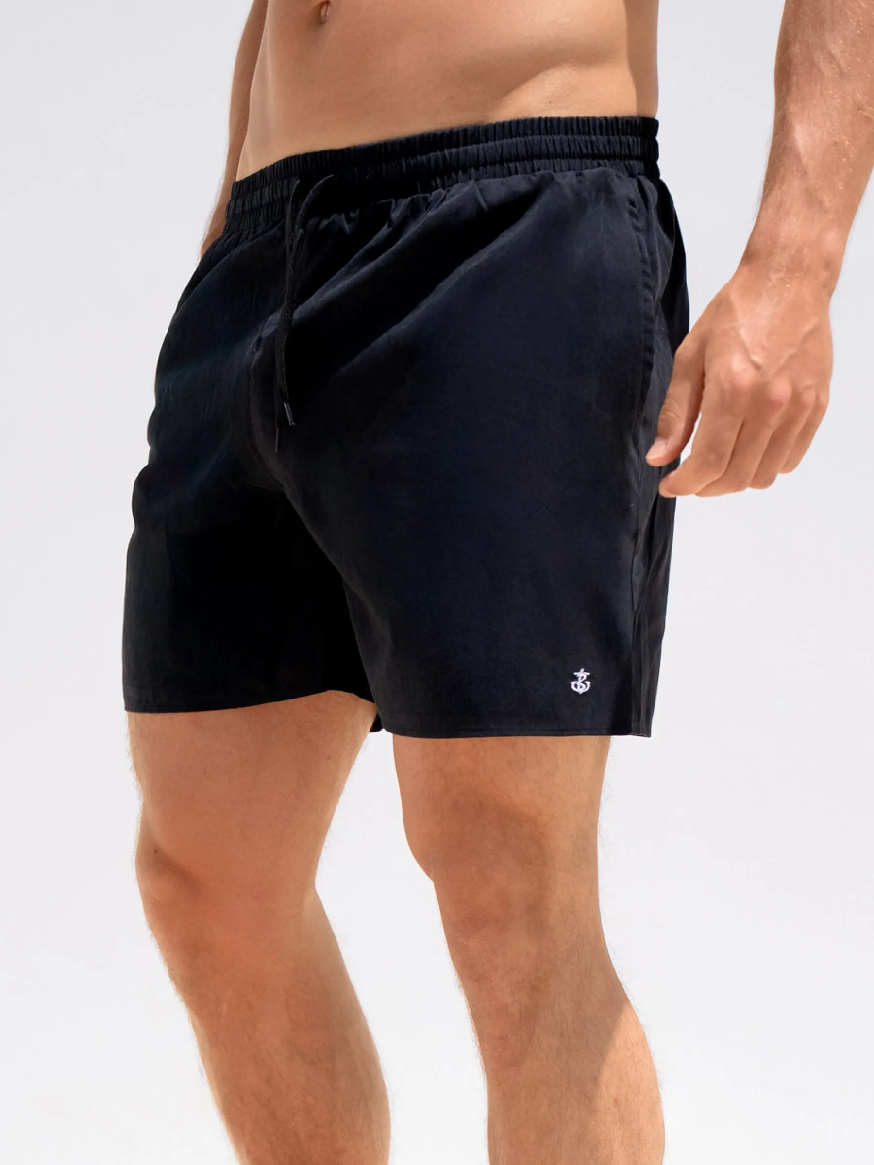 Anchor Swim Shorts - Black sold by Blakely