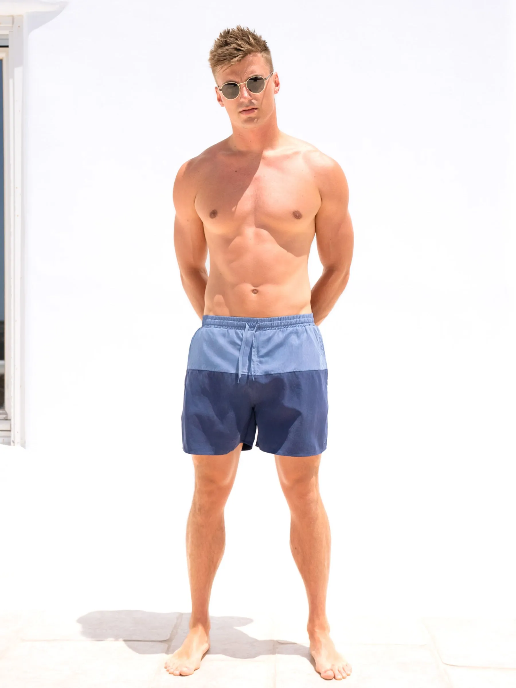 Anchor Swim Shorts - Dusty Blue sold by Blakely product image thumbnail 3