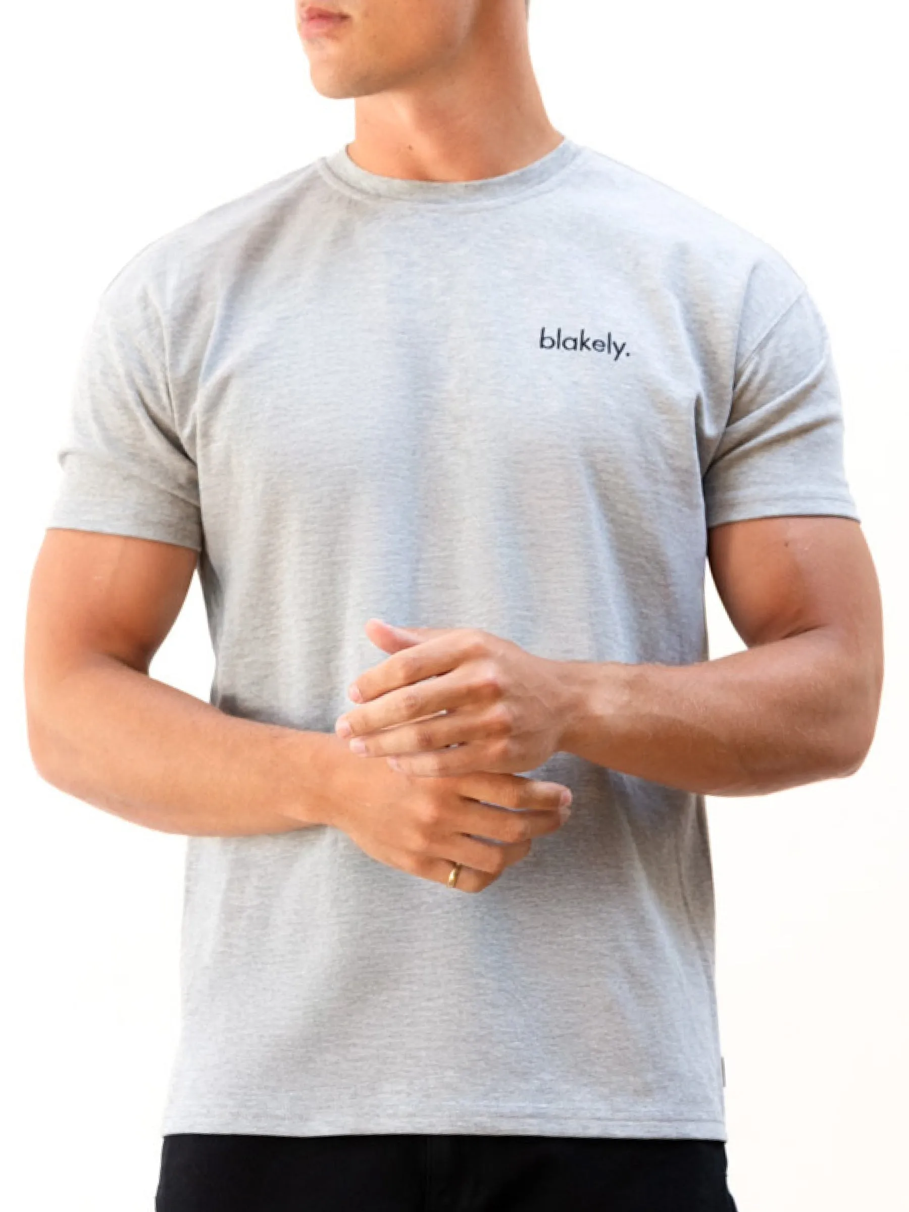 Sami Relaxed T-Shirt - Marl Grey sold by Blakely product image thumbnail 5