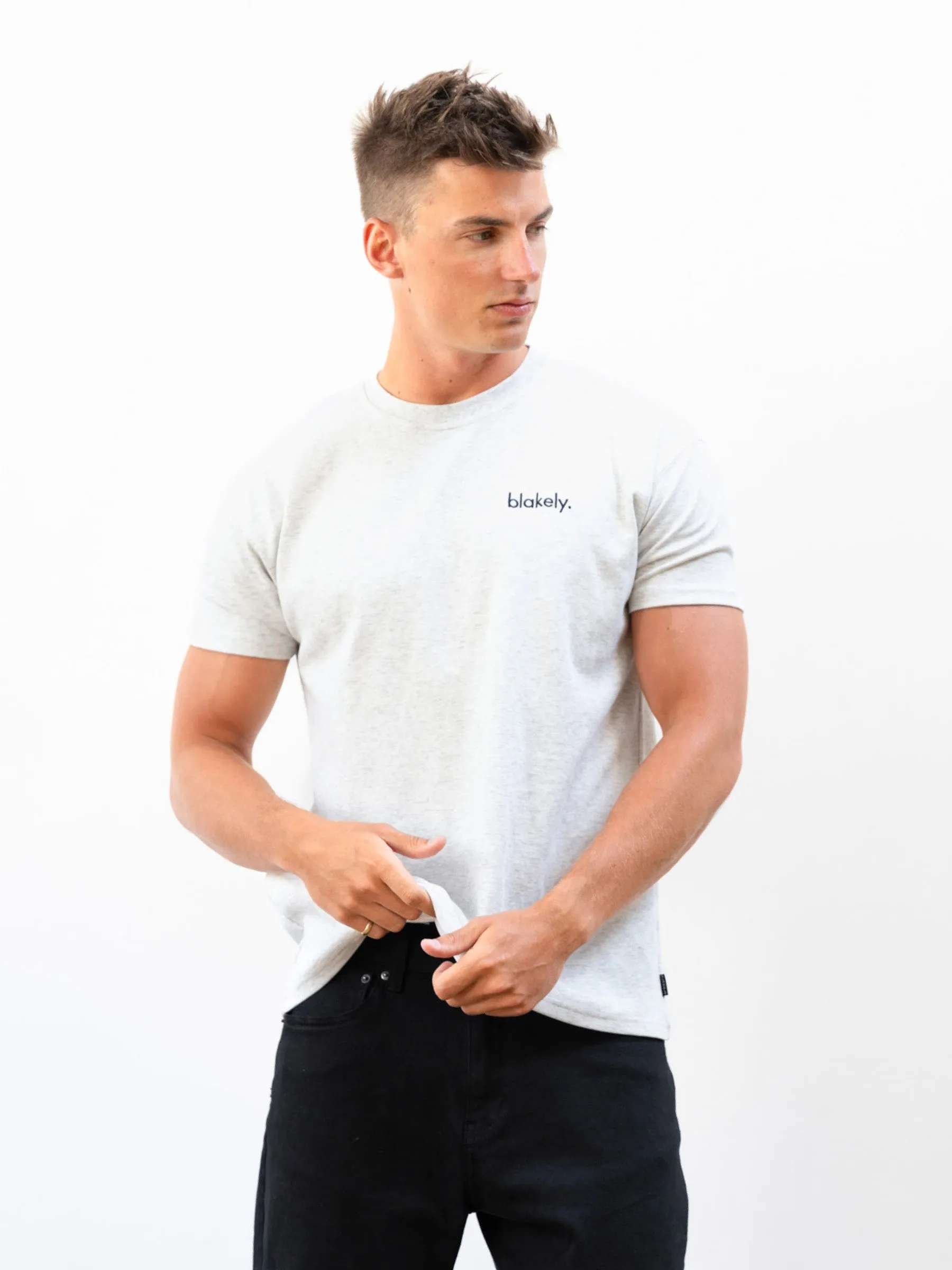 Sami Relaxed T-Shirt - Marl White sold by Blakely product image thumbnail 2