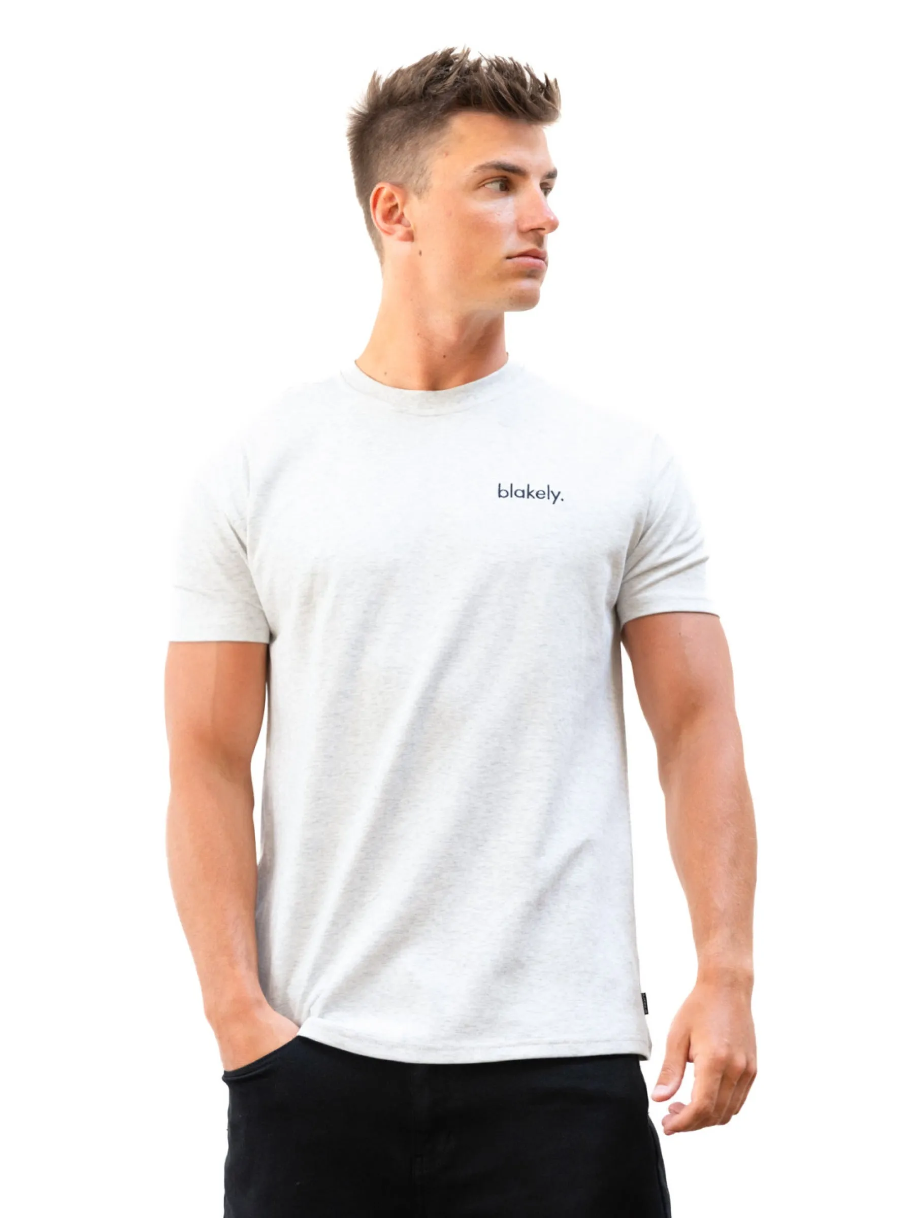 Sami Relaxed T-Shirt - Marl White sold by Blakely
