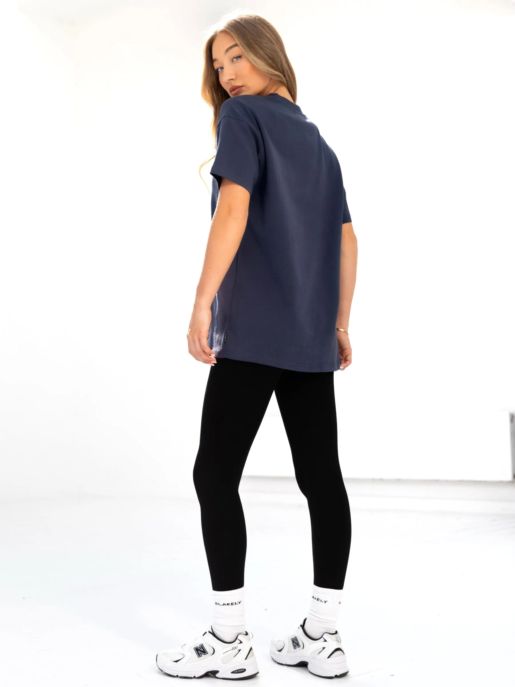Sami Oversized T-Shirt - True Navy sold by Blakely product image thumbnail 4