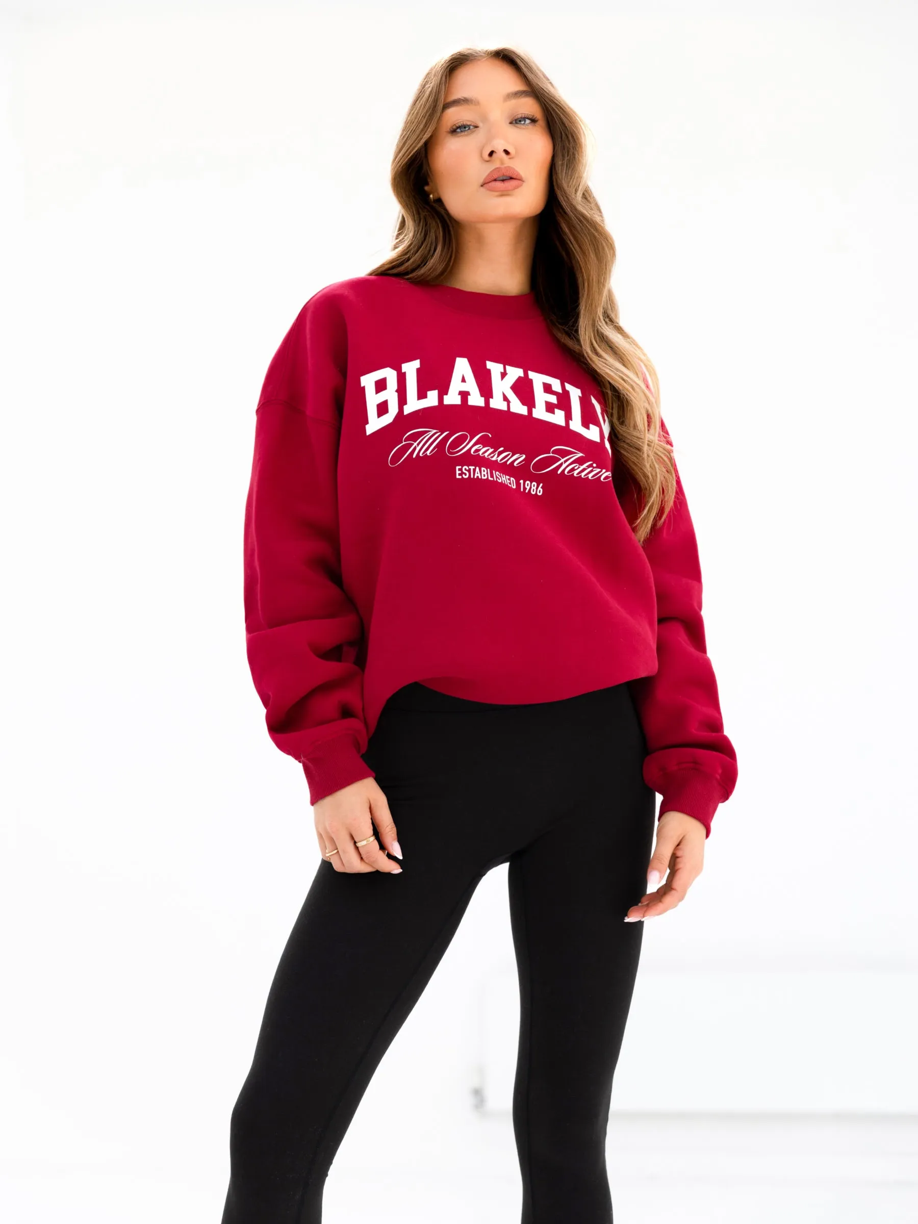 Melrose Oversized Jumper - Cherry Red sold by Blakely product image thumbnail 2