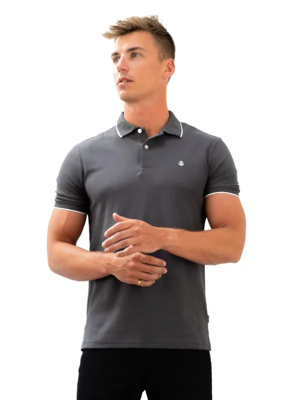 Sonoma Polo Shirt - Charcoal sold by Blakely