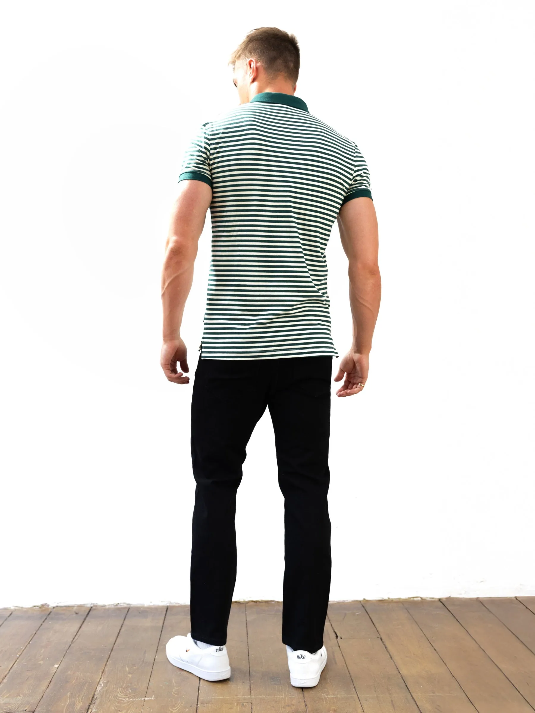 Stripe Polo Shirt - Green sold by Blakely product image thumbnail 5
