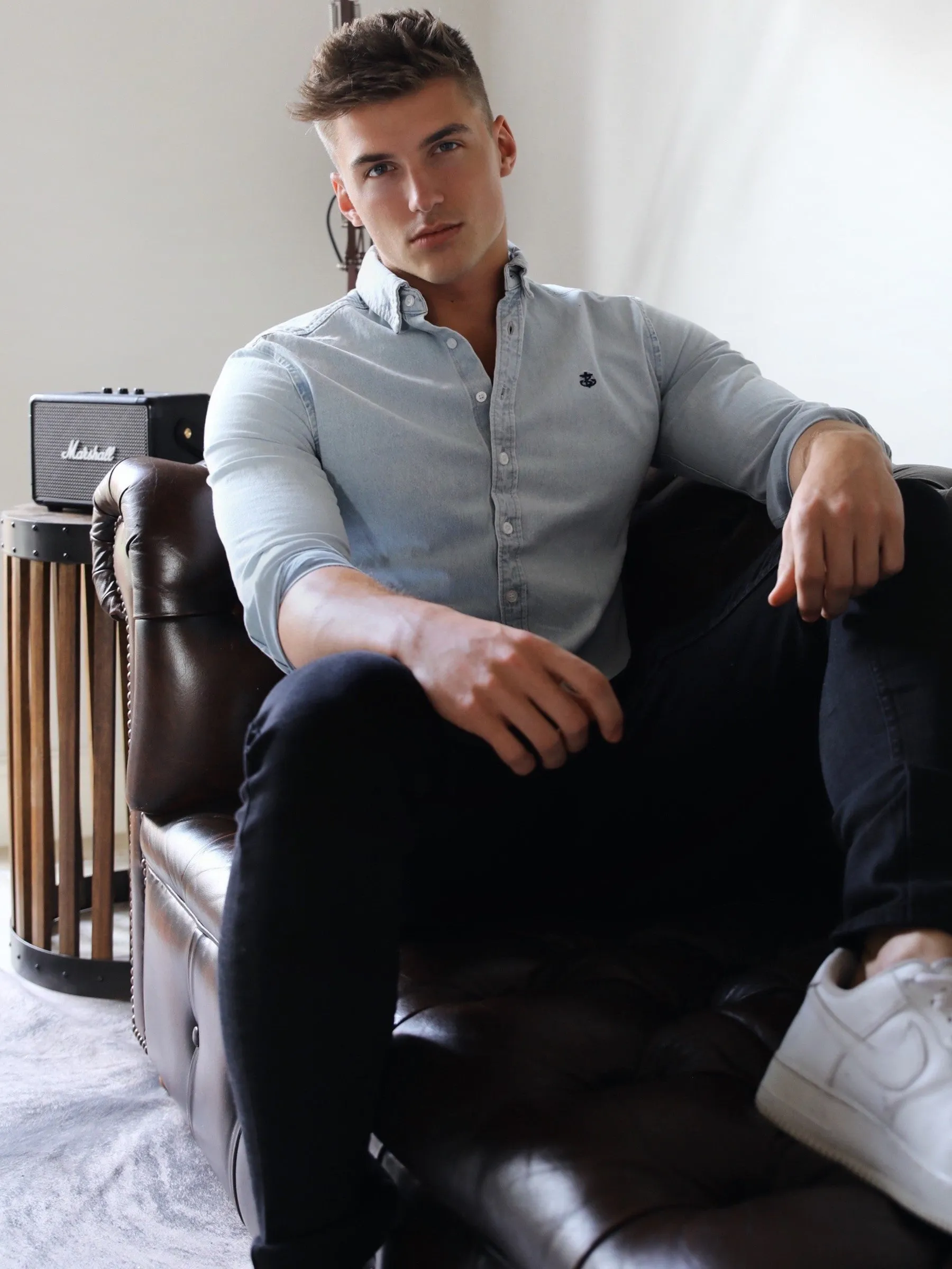 Dunham Denim Shirt - Pale Blue sold by Blakely product image thumbnail 2