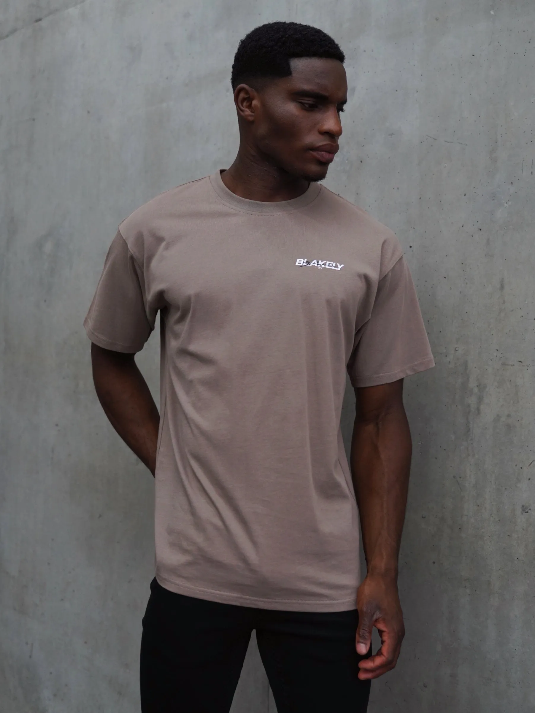 Decade I Oversized T-Shirt - Brown sold by Blakely