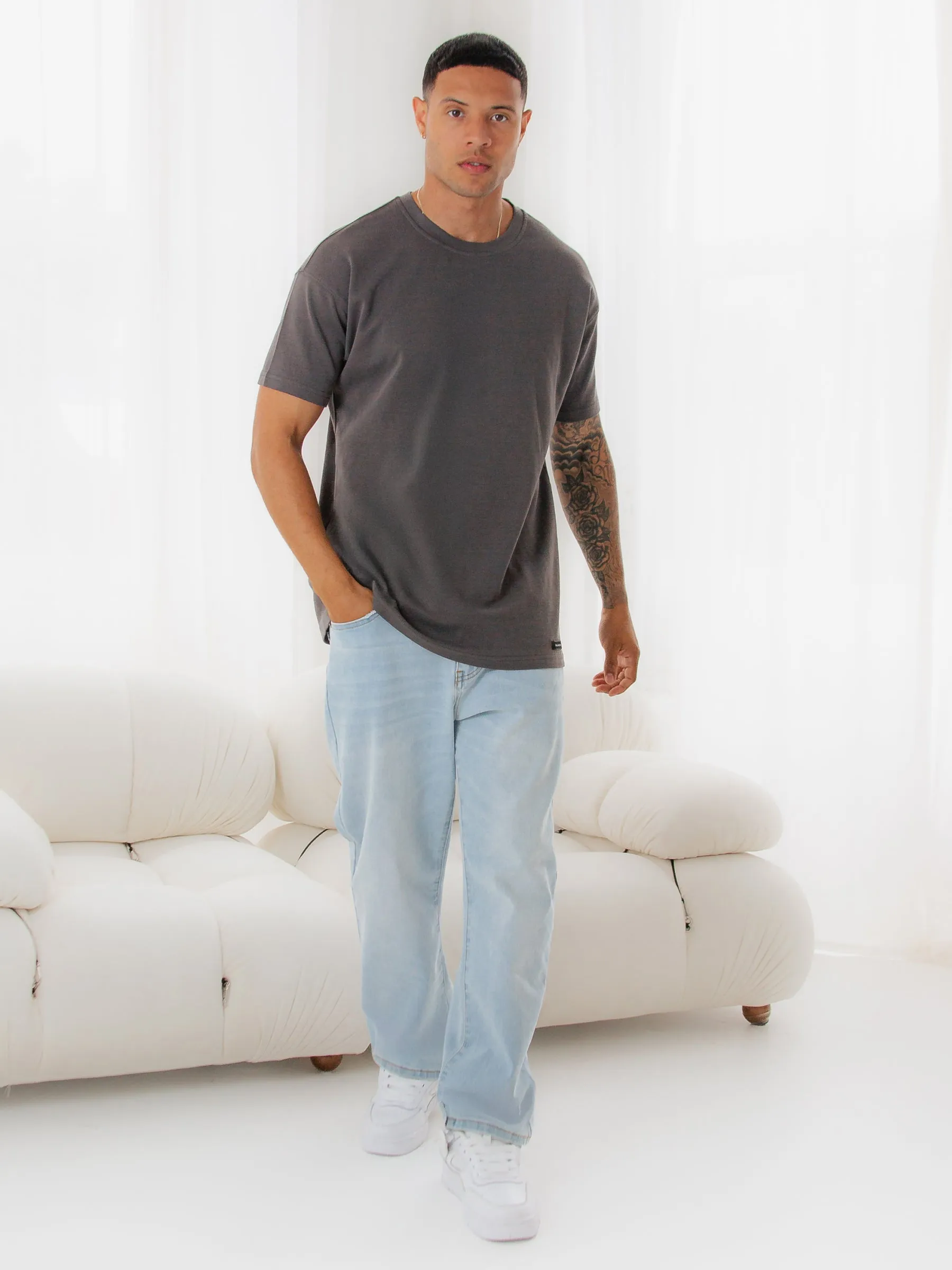 Otis Relaxed T-Shirt - Charcoal sold by Blakely product image thumbnail 3