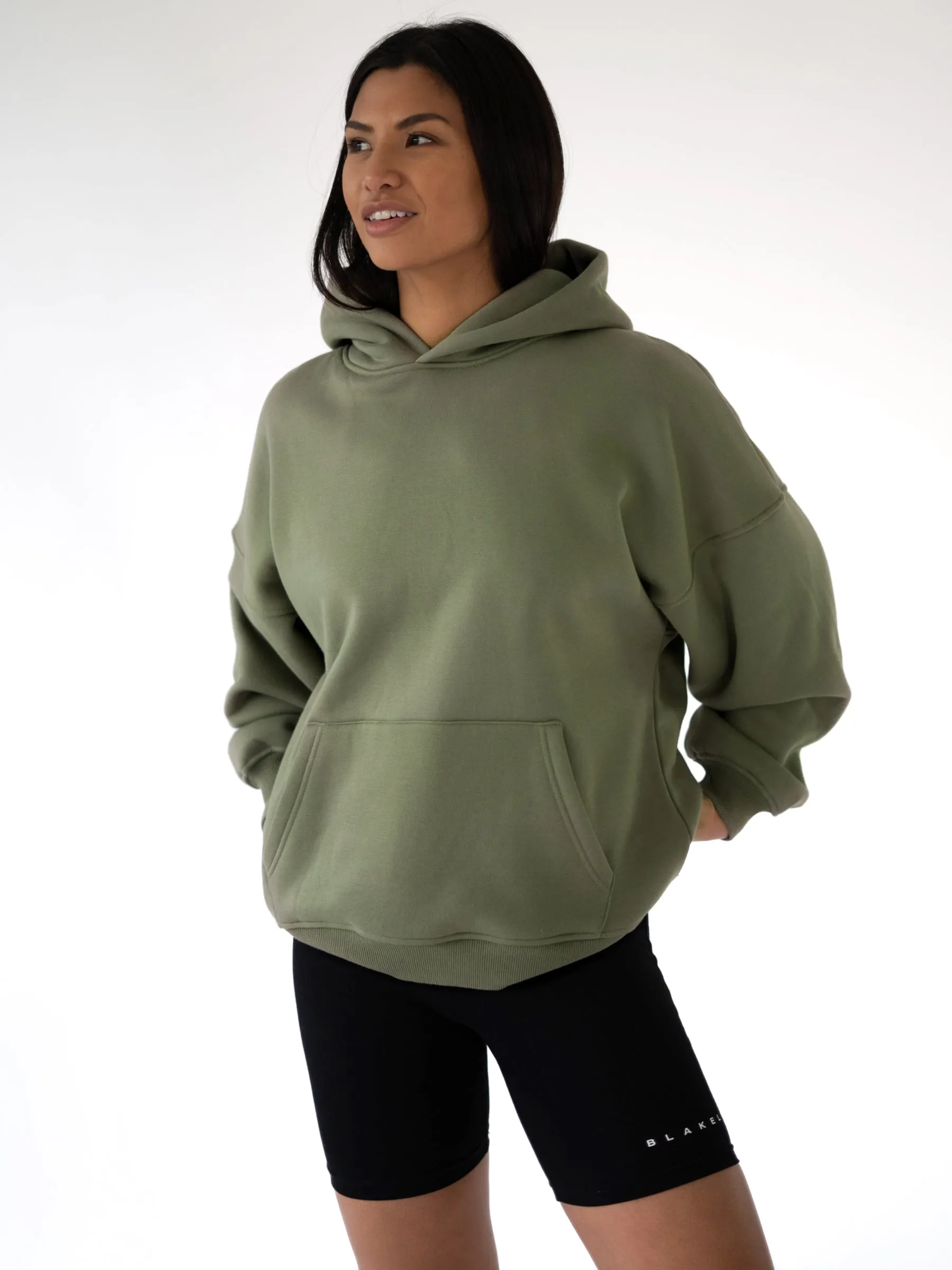 Isabel Oversized Boyfriend Fit Hoodie - Green sold by Blakely product image thumbnail 5