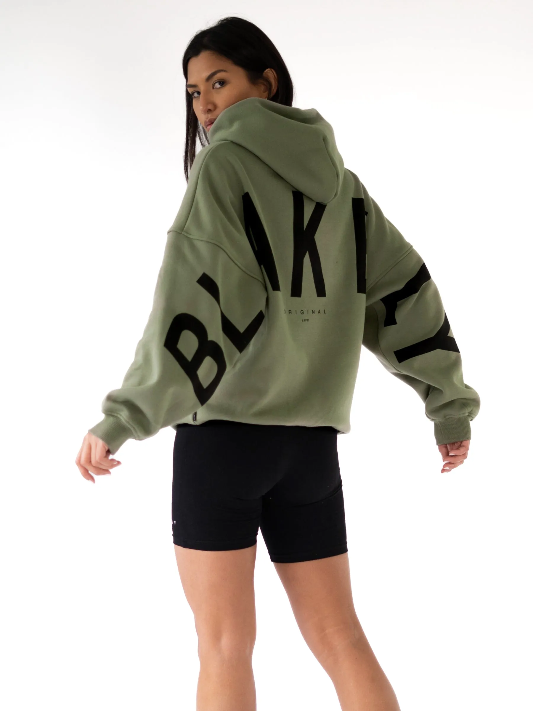 Isabel Oversized Boyfriend Fit Hoodie - Green sold by Blakely product image thumbnail 2