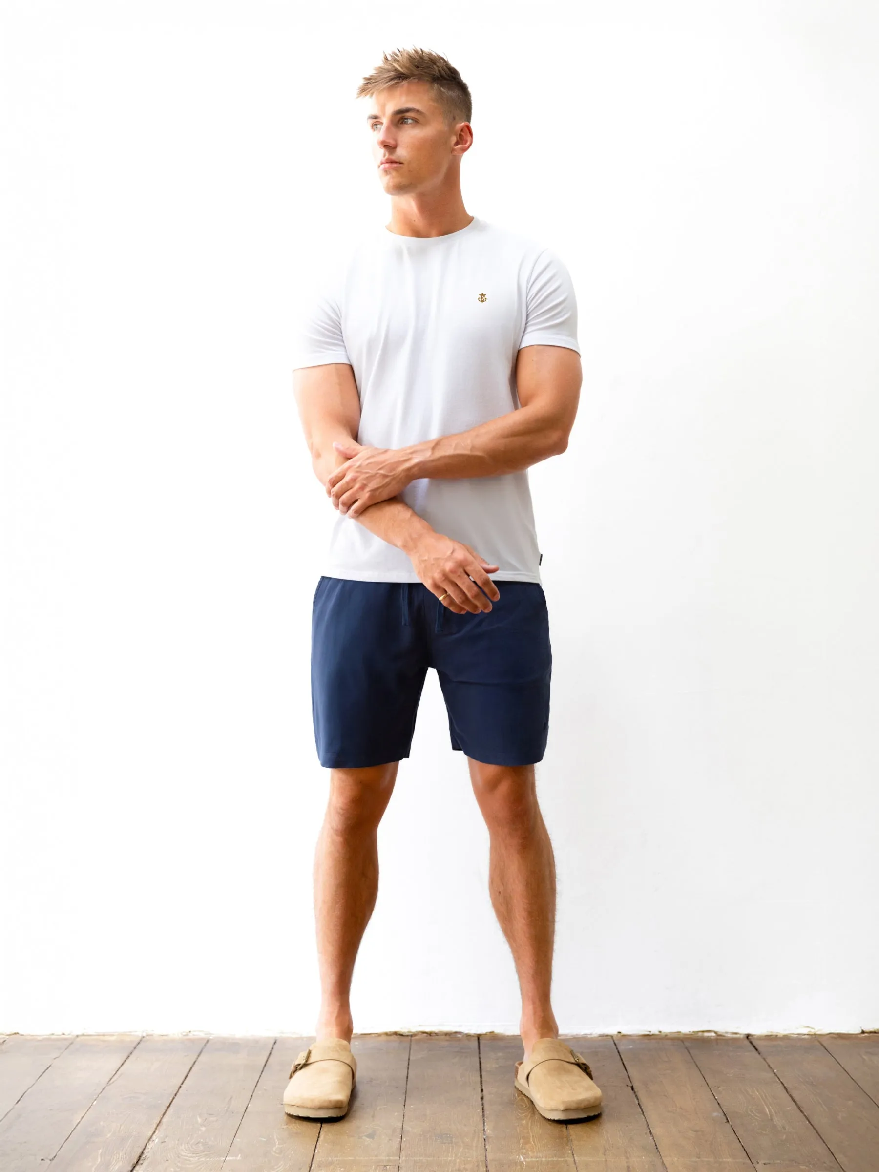 Conway T-Shirt & Shorts Set - White & Blue sold by Blakely product image thumbnail 2