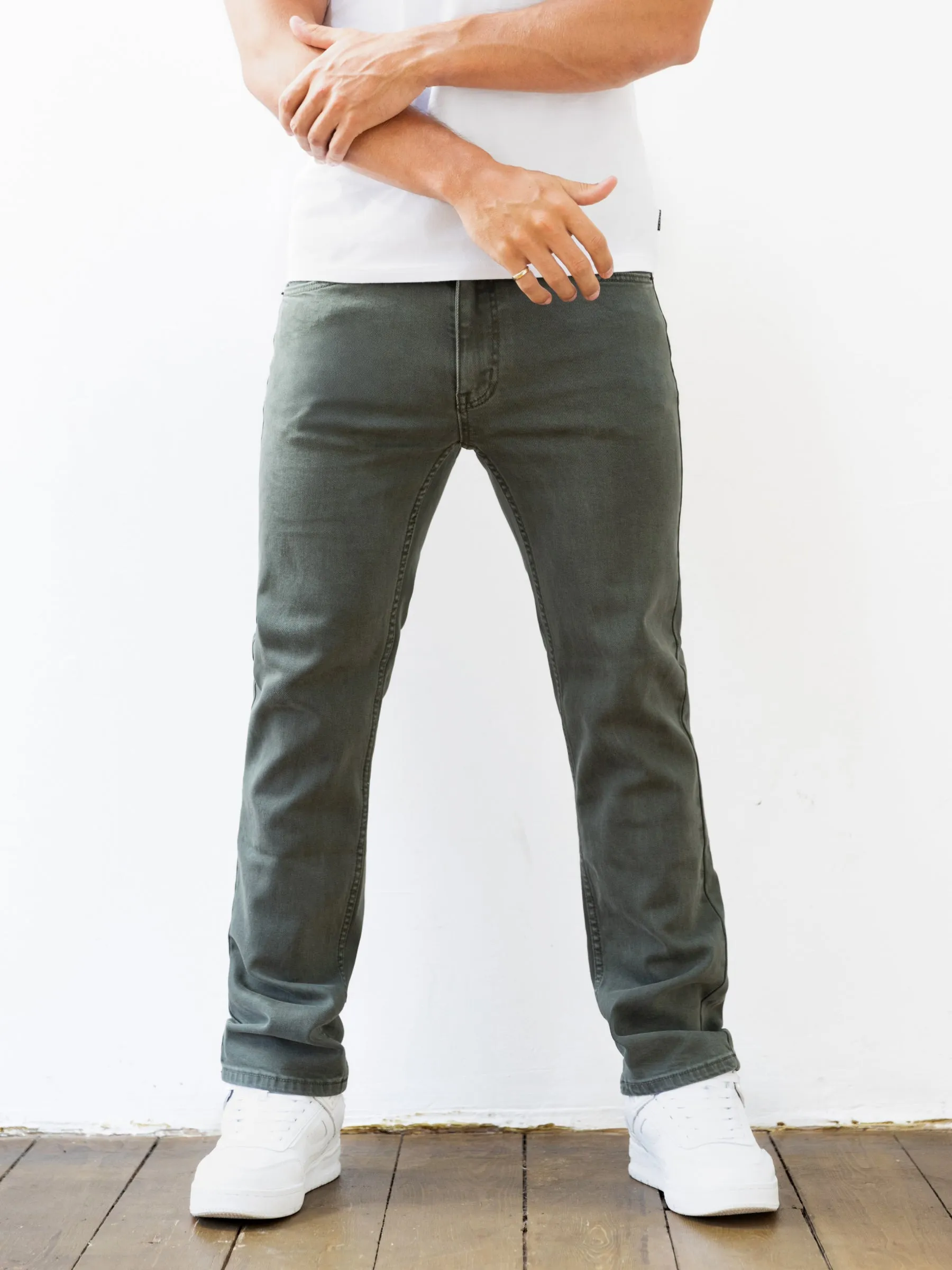 Vol.13 Straight Jeans - Khaki sold by Blakely product image thumbnail 4