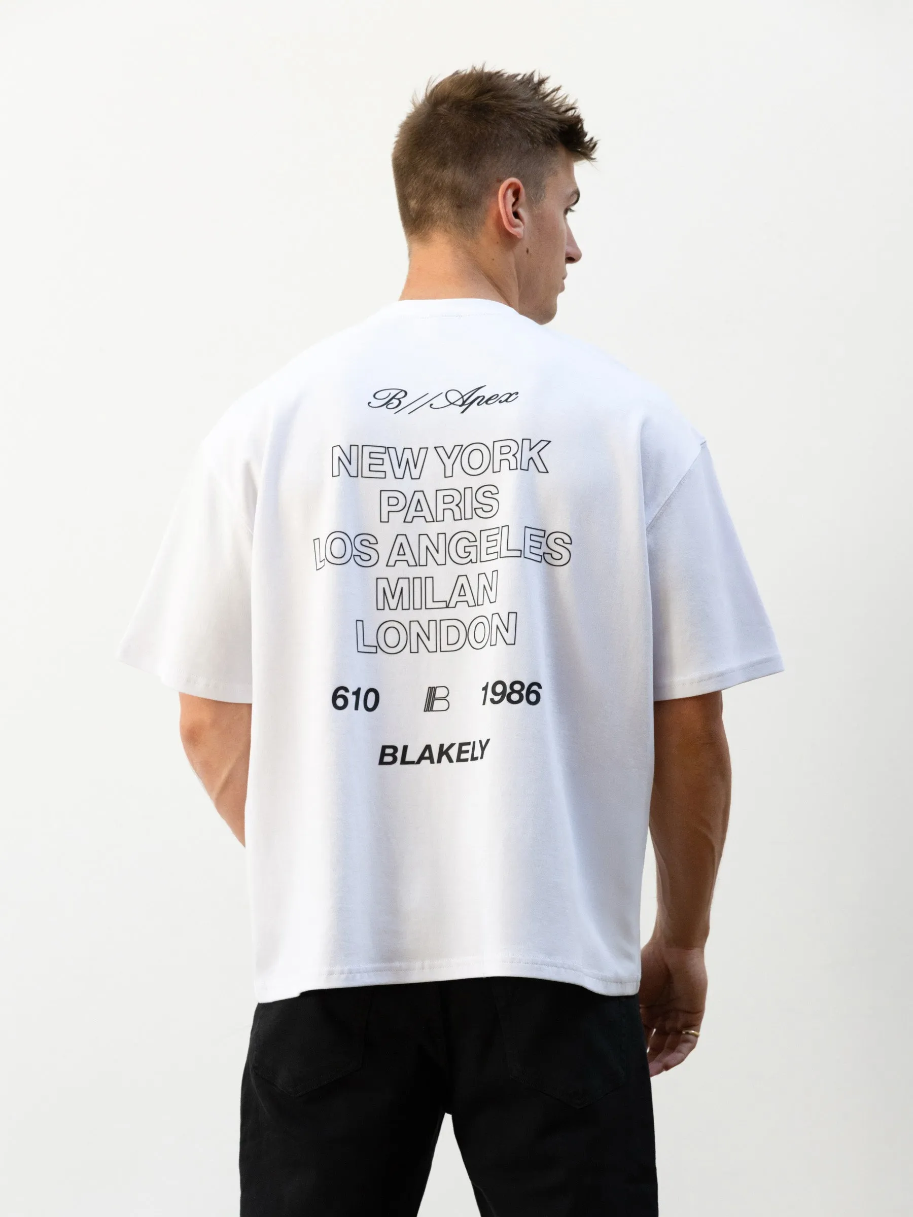 Apex City Unfitted T-Shirt - White sold by Blakely