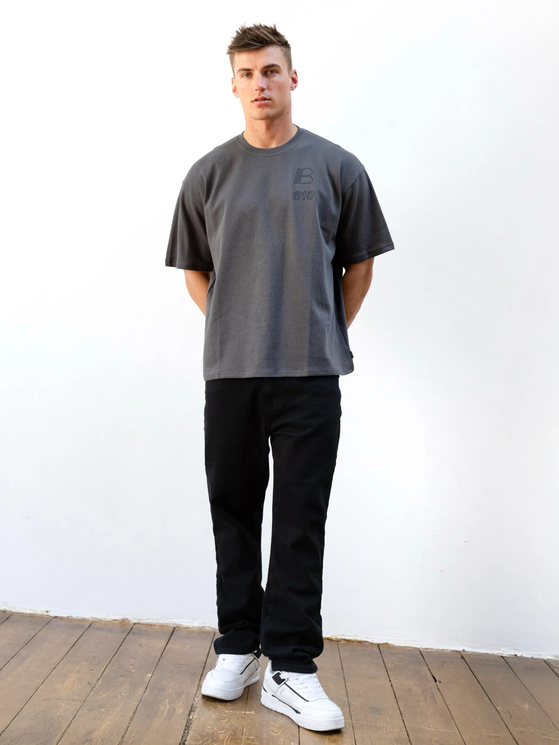 Apex City Unfitted T-Shirt - Charcoal sold by Blakely product image thumbnail 4