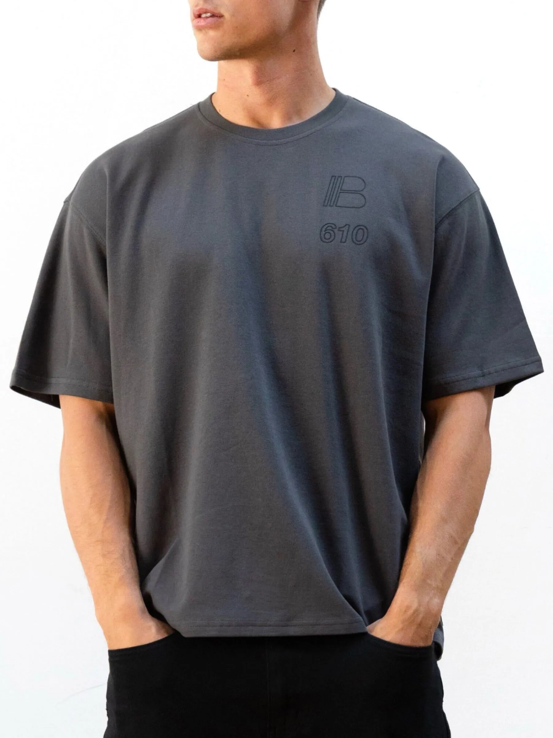 Apex City Unfitted T-Shirt - Charcoal sold by Blakely product image thumbnail 5
