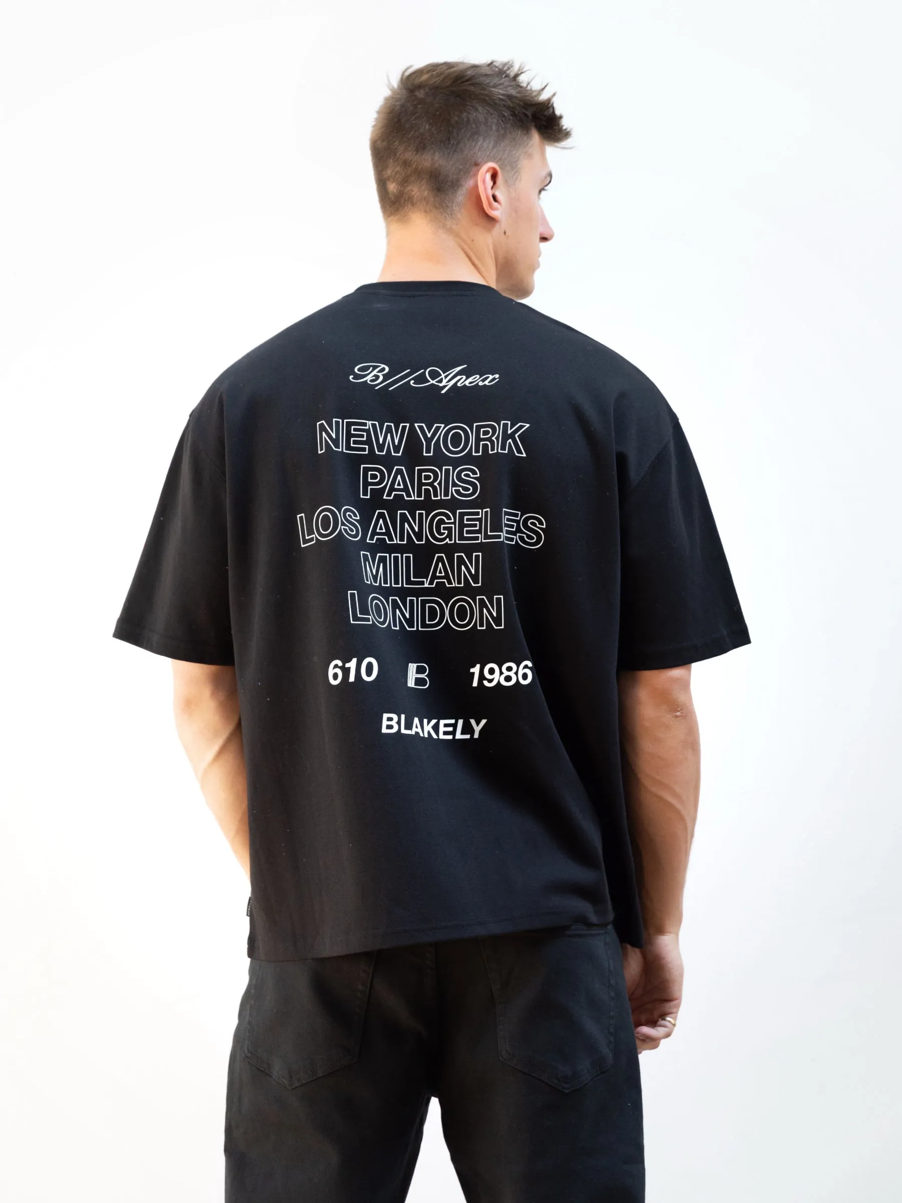 Apex City Unfitted T-Shirt - Black sold by Blakely