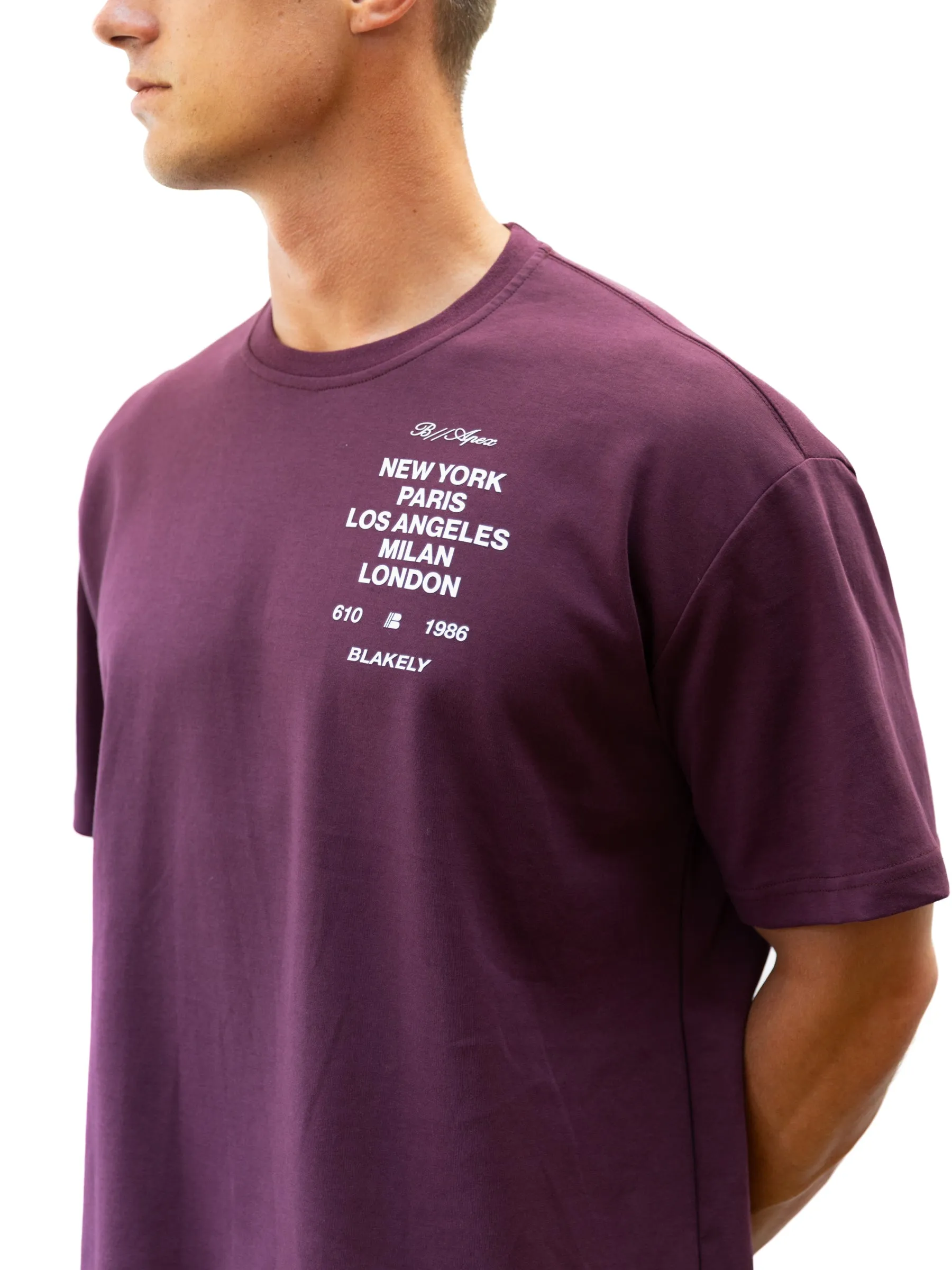Apex 610 Unfitted T-Shirt - Burgundy sold by Blakely product image thumbnail 2