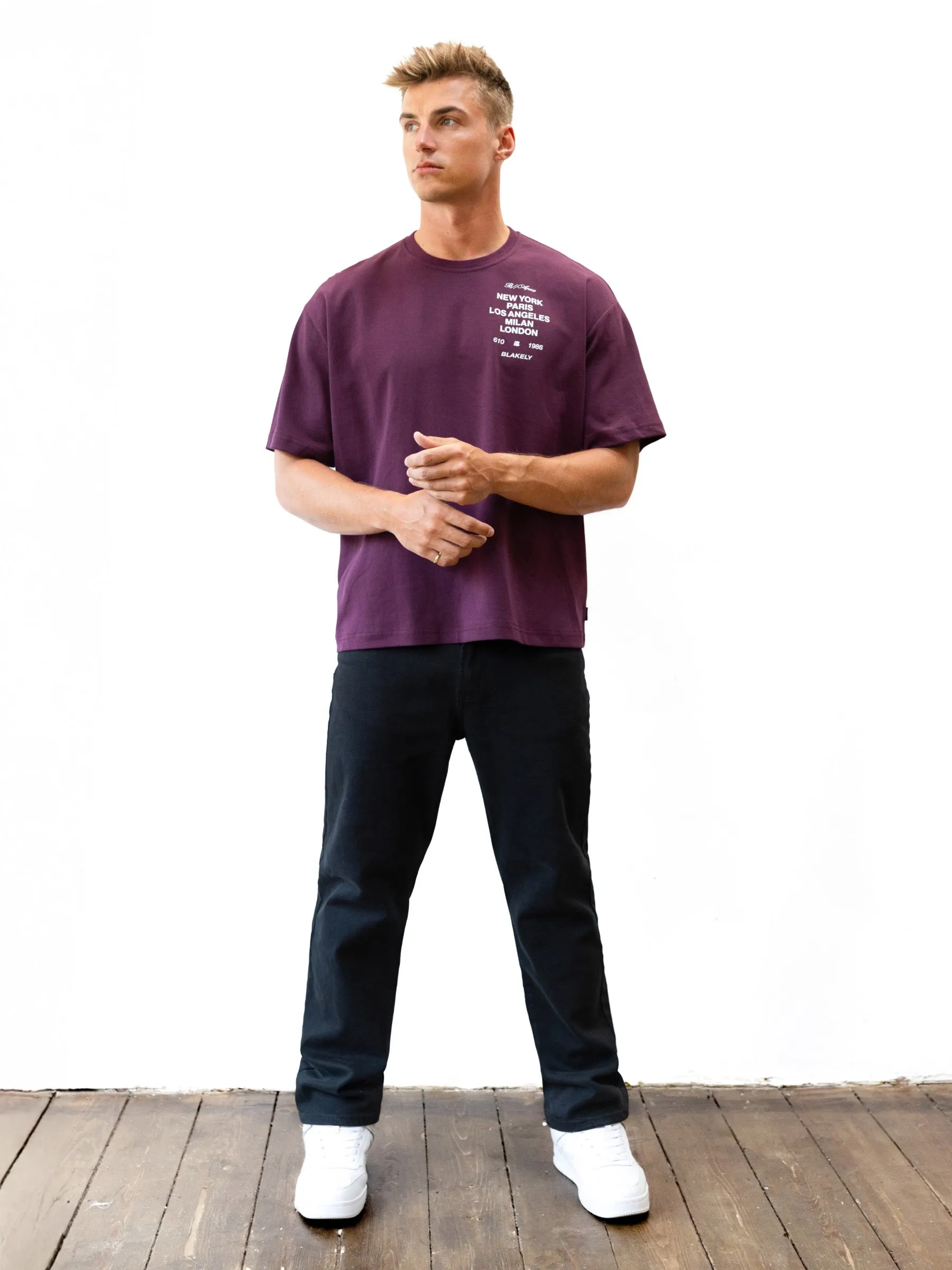 Apex 610 Unfitted T-Shirt - Burgundy sold by Blakely product image thumbnail 3