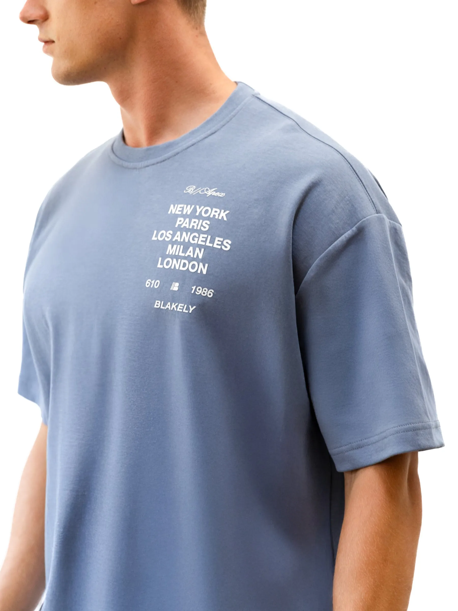 Apex 610 Unfitted T-Shirt - Dusty Blue sold by Blakely product image thumbnail 2