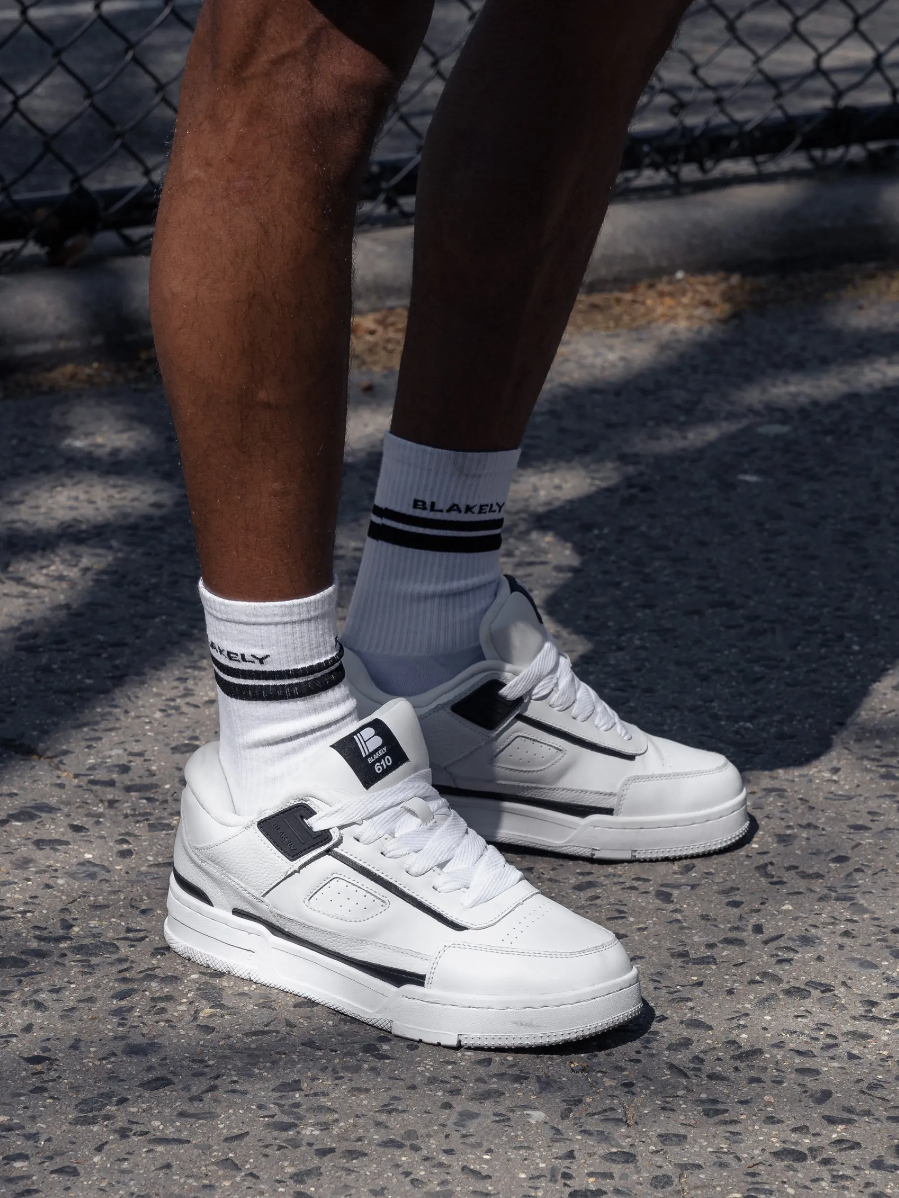 Pacer 610 Trainers - White & Black sold by Blakely product image thumbnail 4