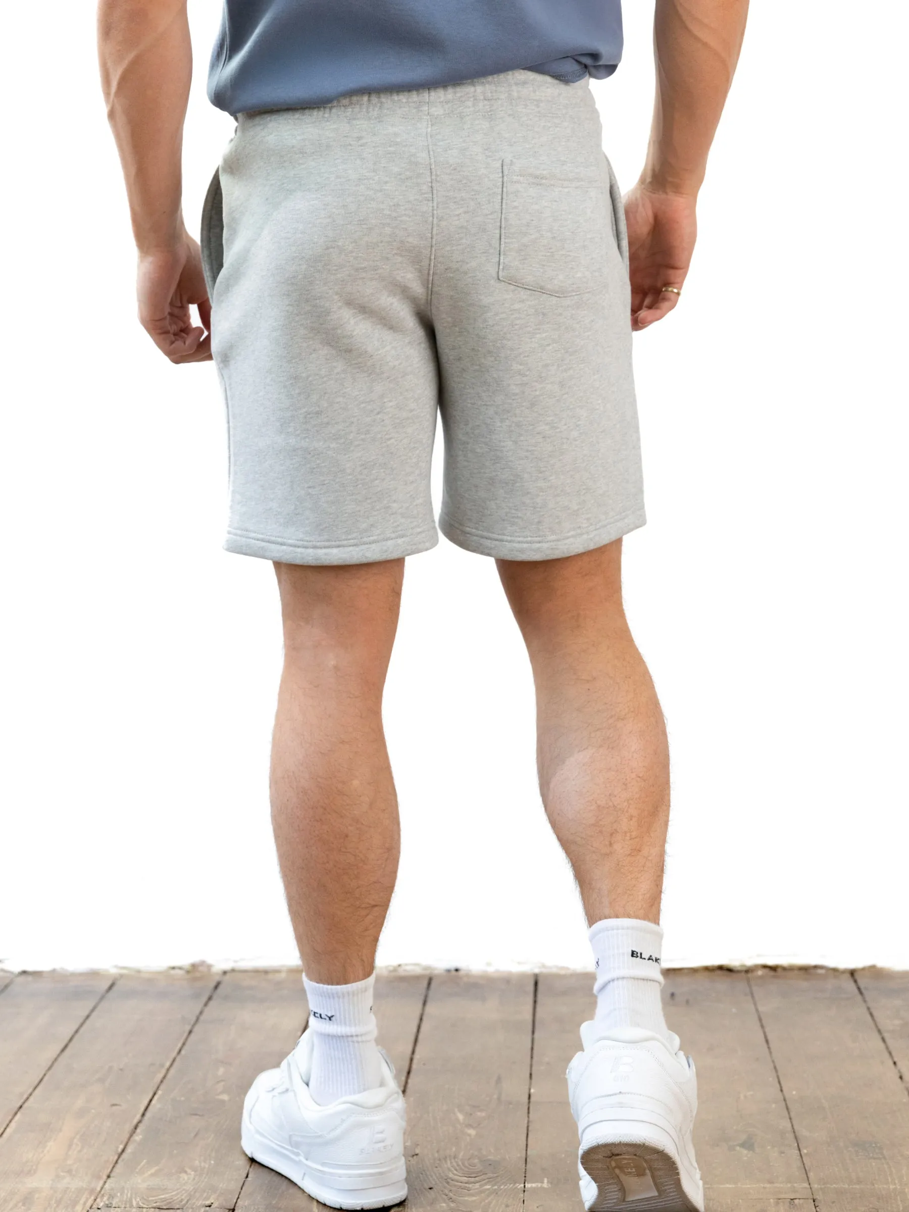 Italic Relaxed Jogger Shorts - Marl Grey sold by Blakely product image thumbnail 4