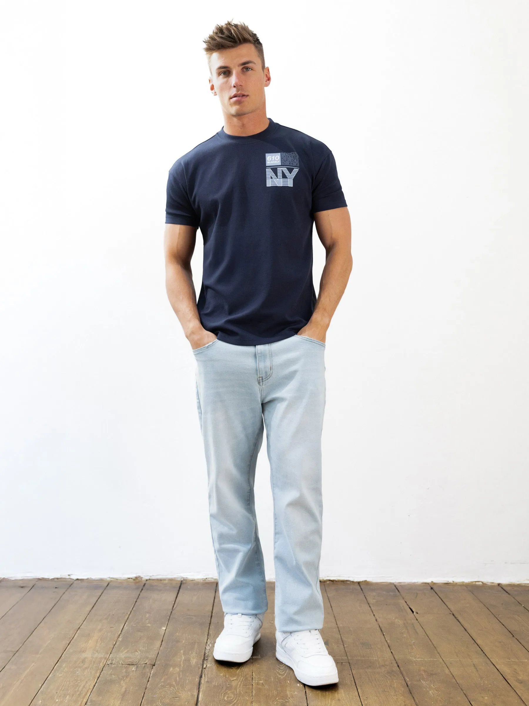 Brooklyn 610 Relaxed T-Shirt - Navy sold by Blakely product image thumbnail 3