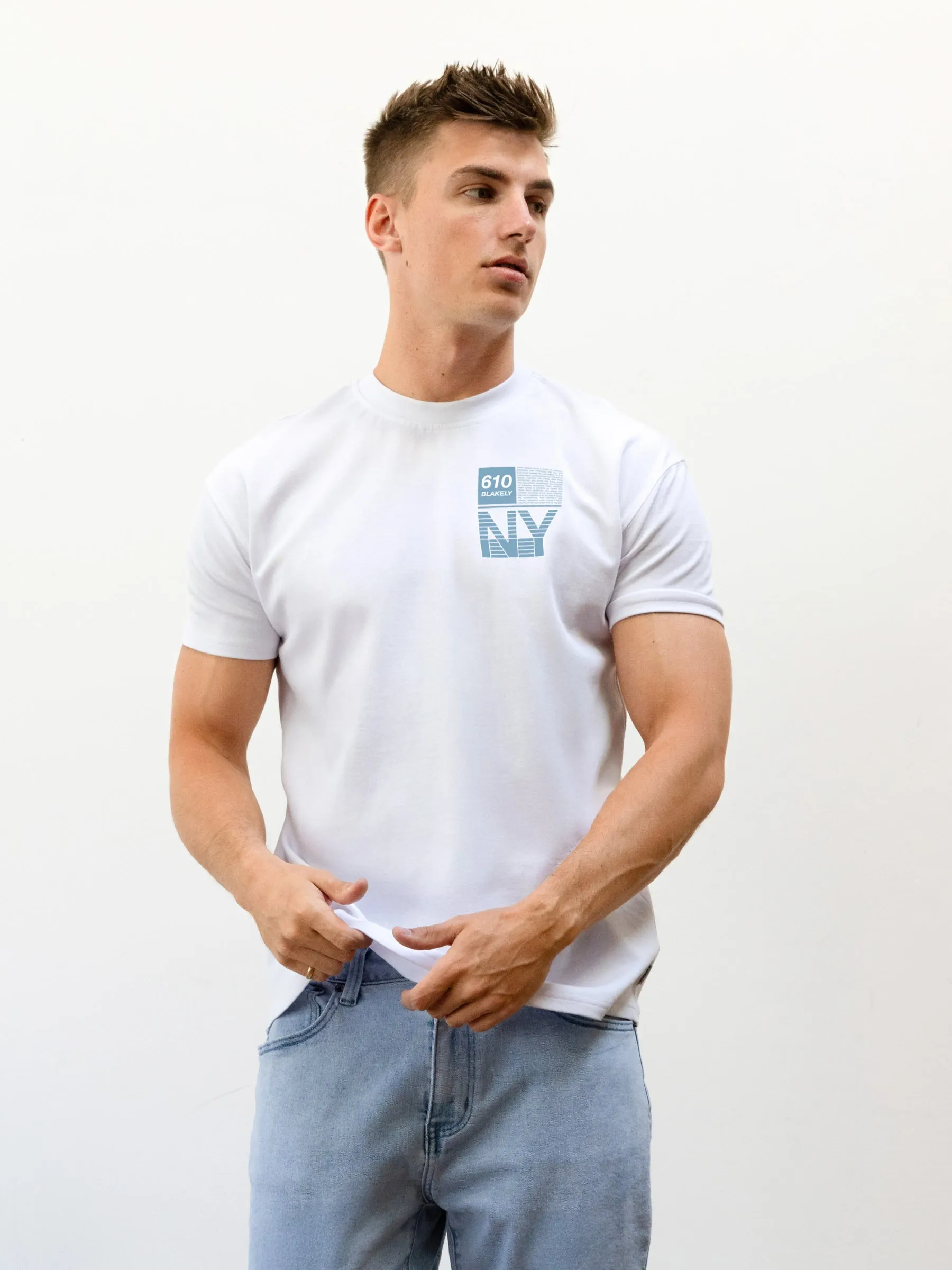 Brooklyn 610 Relaxed T-Shirt - White sold by Blakely product image thumbnail 2