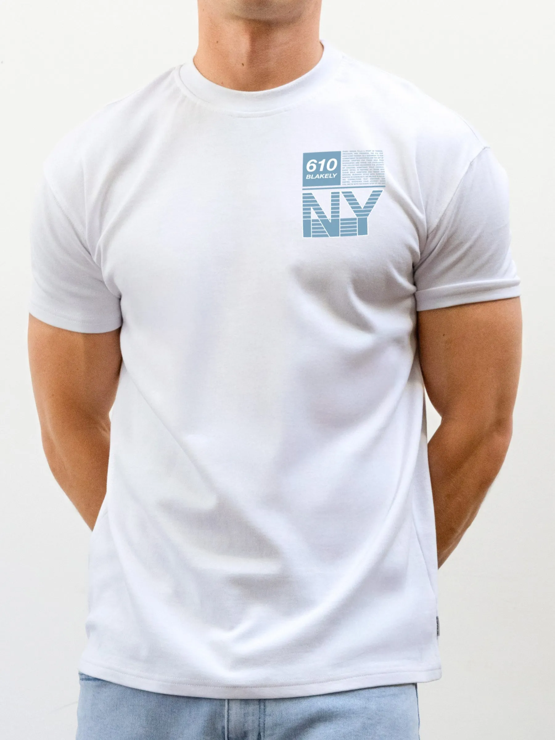 Brooklyn 610 Relaxed T-Shirt - White sold by Blakely product image thumbnail 5