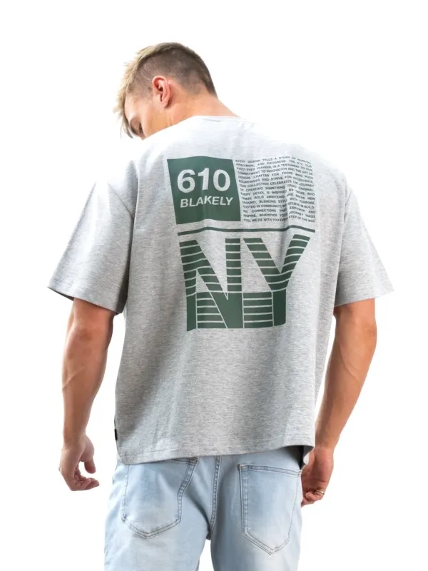 Tribeca 610 Unfitted T-Shirt - Marl Grey sold by Blakely