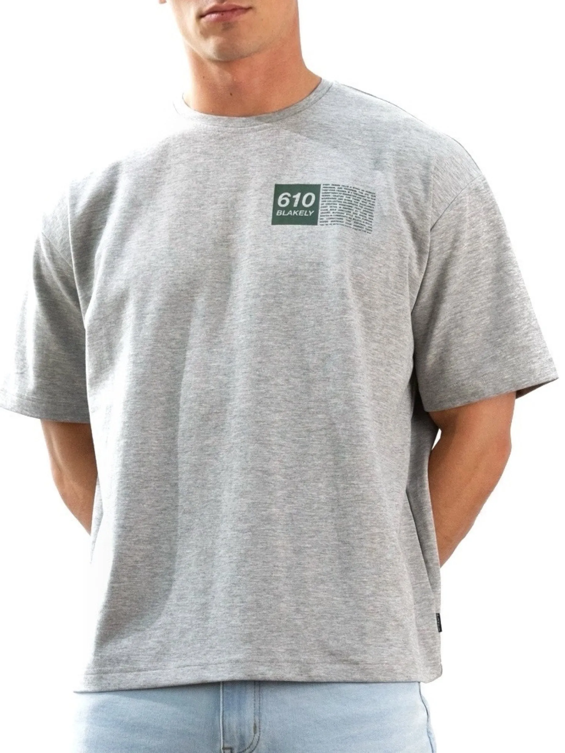 Tribeca 610 Unfitted T-Shirt - Marl Grey sold by Blakely product image thumbnail 5
