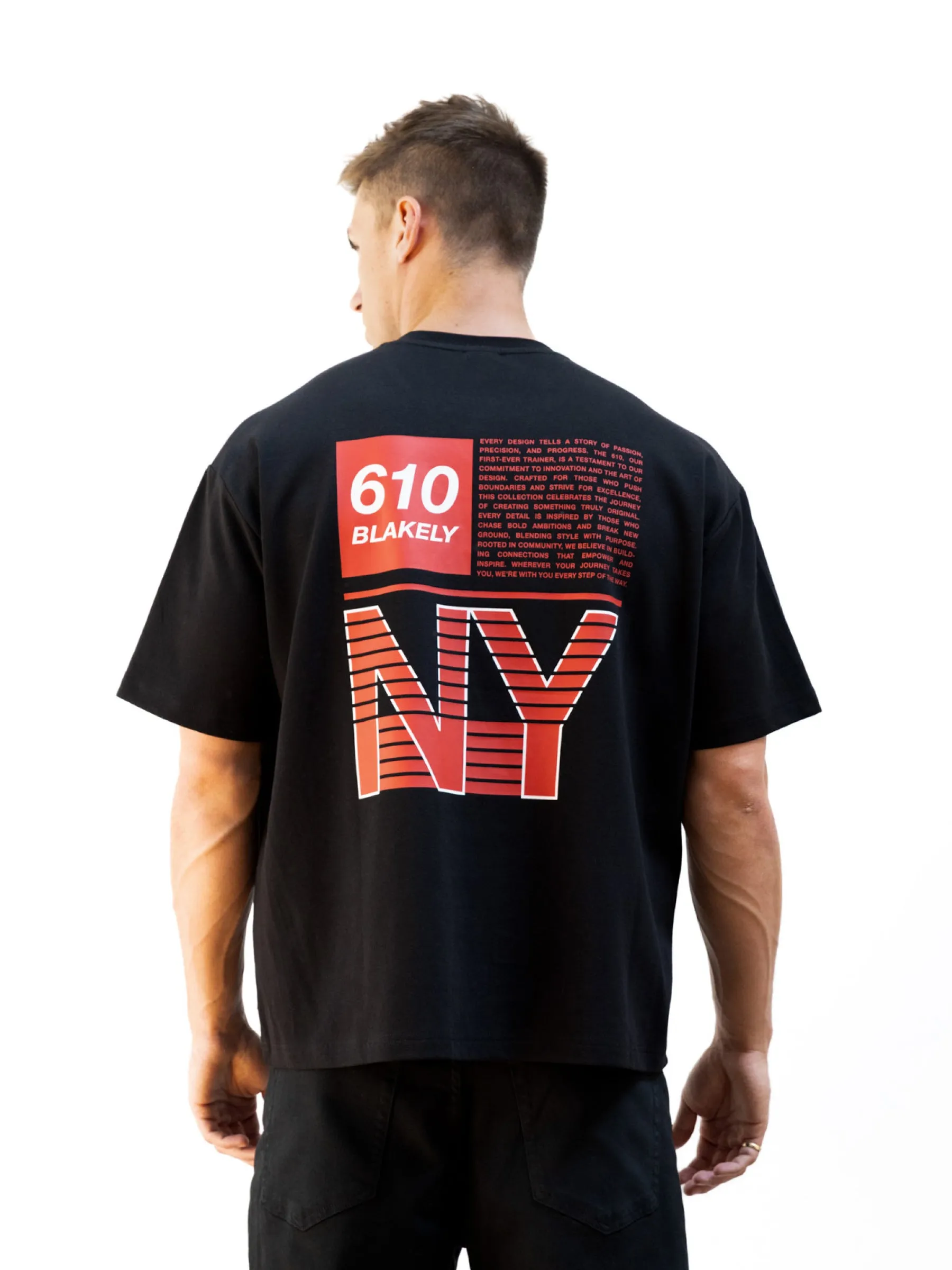 Tribeca 610 Unfitted T-Shirt - Black sold by Blakely