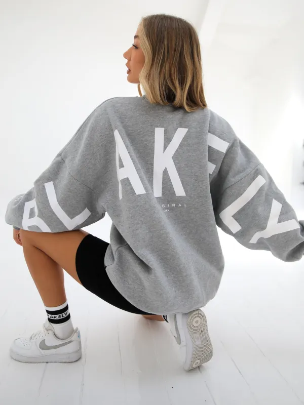 Isabel Oversized Jumper - Grey sold by Blakely
