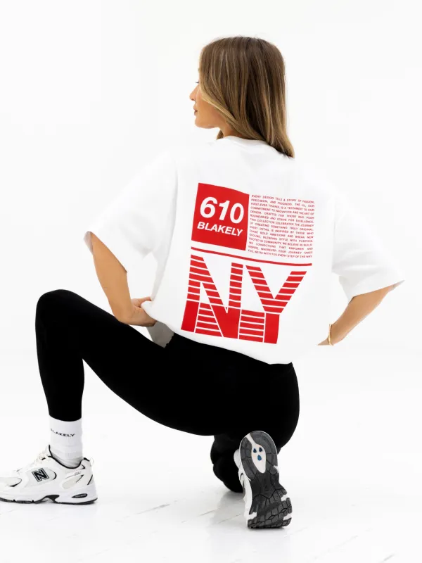 Tribeca 610 Ultra Oversized T-Shirt - Bright White sold by Blakely