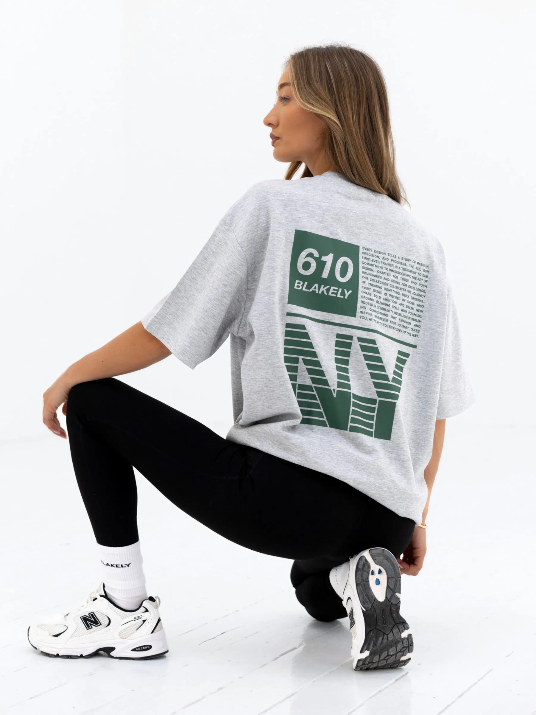 Tribeca 610 Ultra Oversized T-Shirt - Marl Grey sold by Blakely