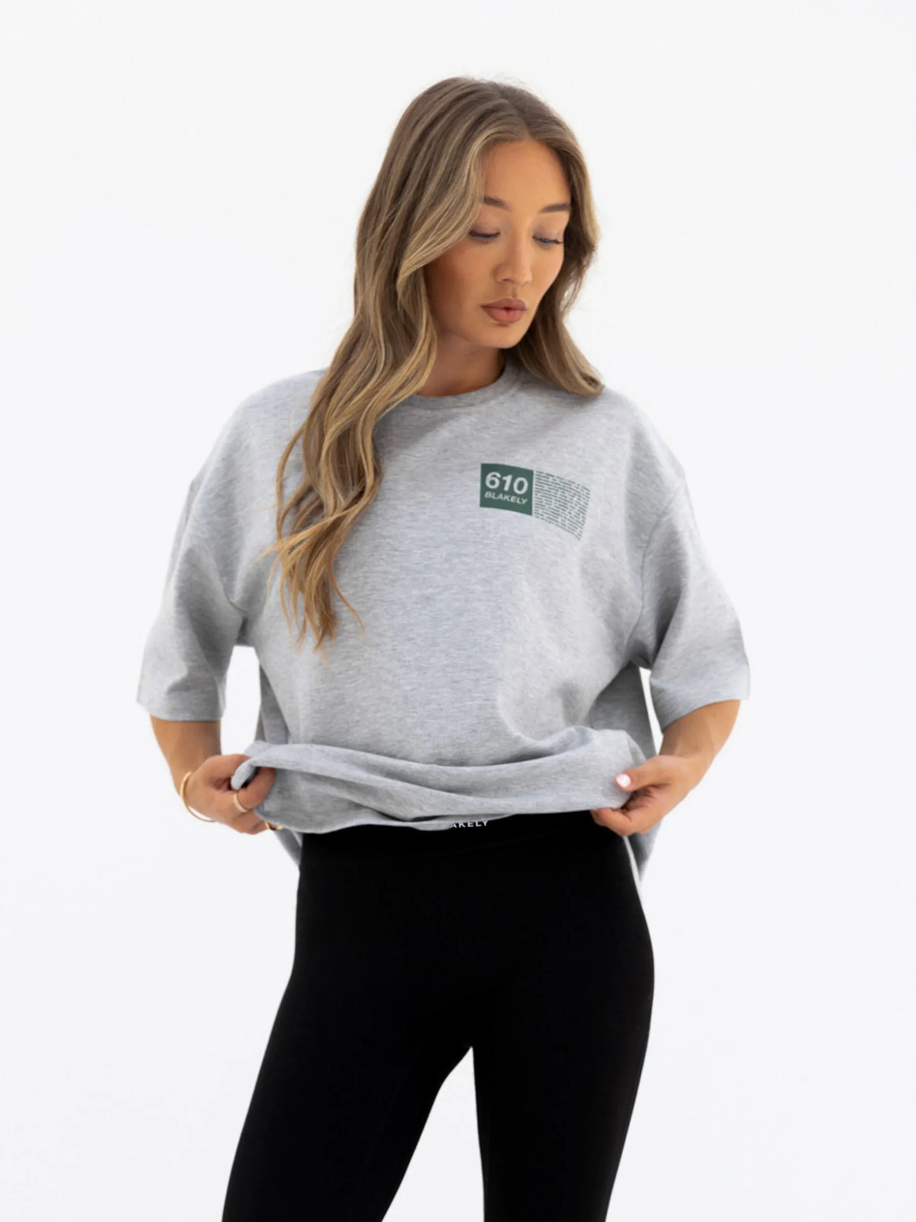 Tribeca 610 Ultra Oversized T-Shirt - Marl Grey sold by Blakely product image thumbnail 2