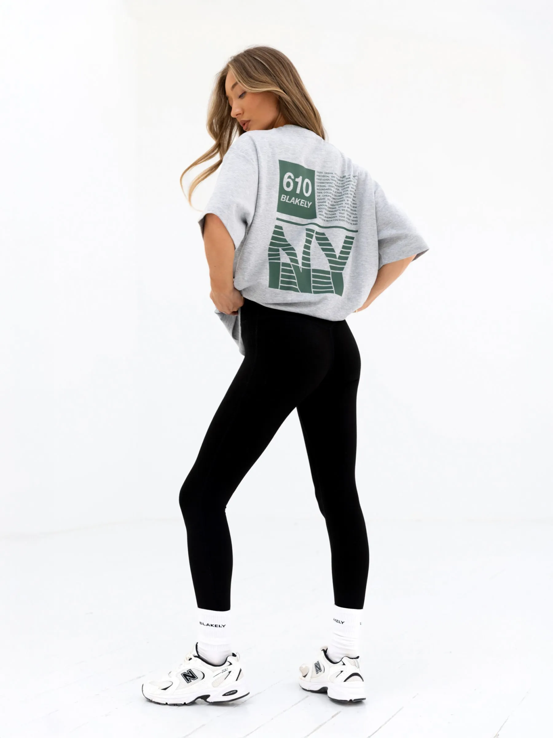 Tribeca 610 Ultra Oversized T-Shirt - Marl Grey sold by Blakely product image thumbnail 3