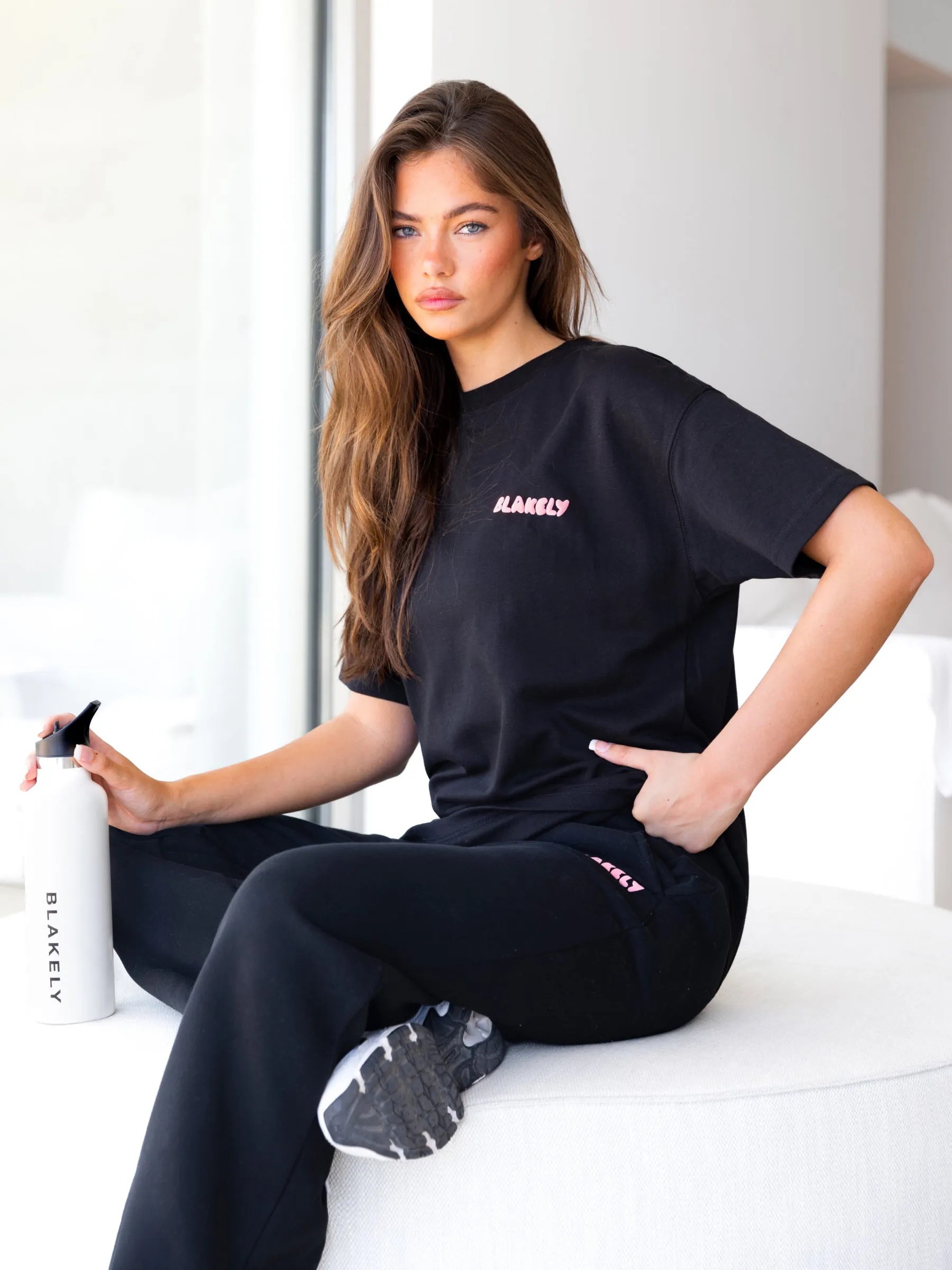 Cloud Print Oversized T-Shirt - Black sold by Blakely product image thumbnail 4