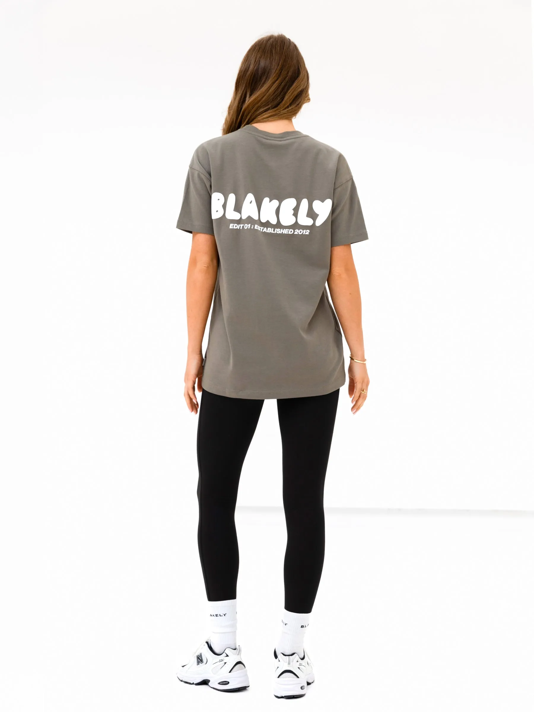 Cloud Print Oversized T-Shirt - Safari Green sold by Blakely product image thumbnail 5