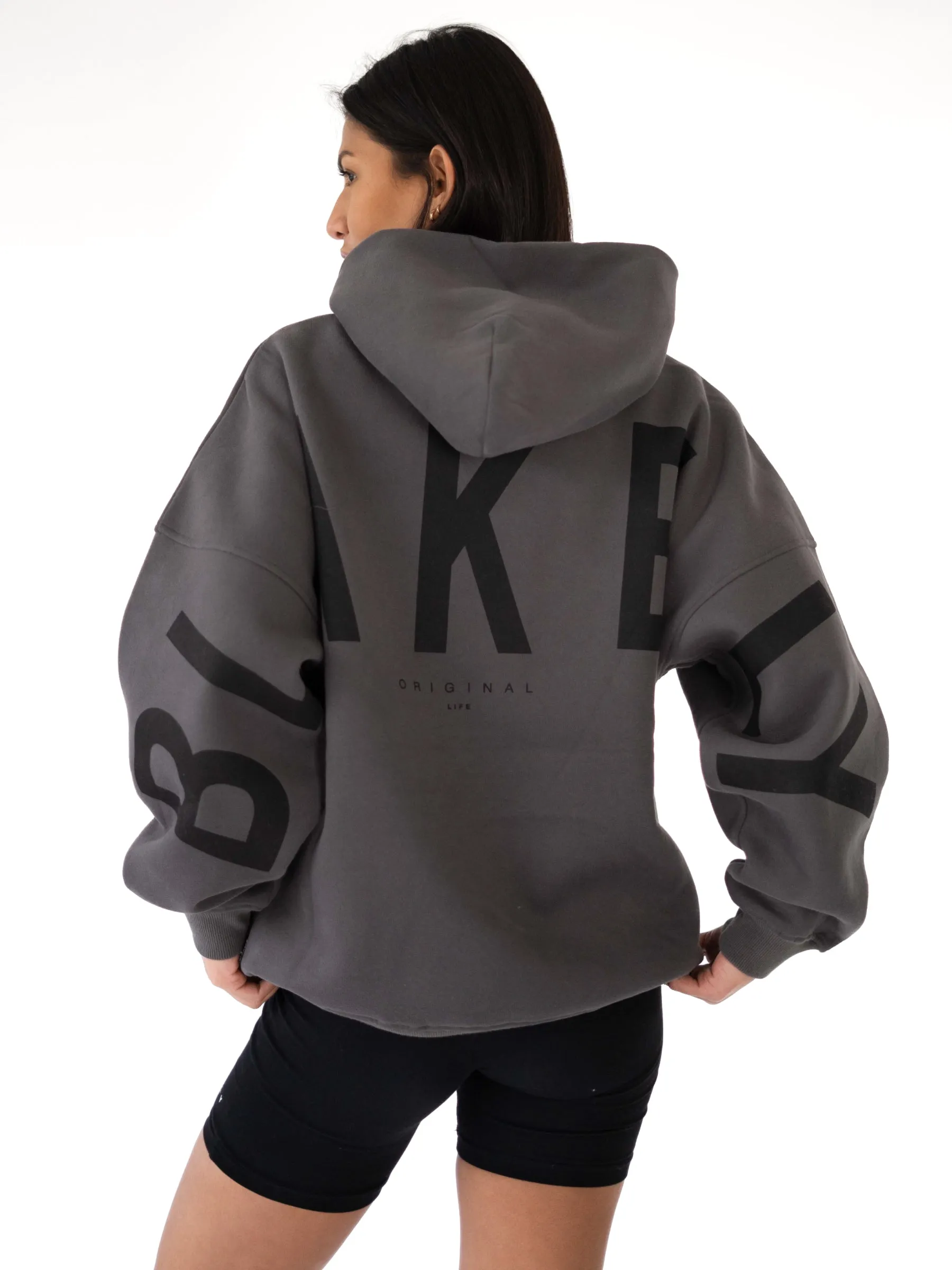 Isabel Oversized Boyfriend Fit Hoodie - Charcoal sold by Blakely