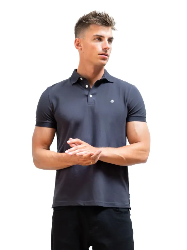 Anchor Polo Shirt - Charcoal sold by Blakely