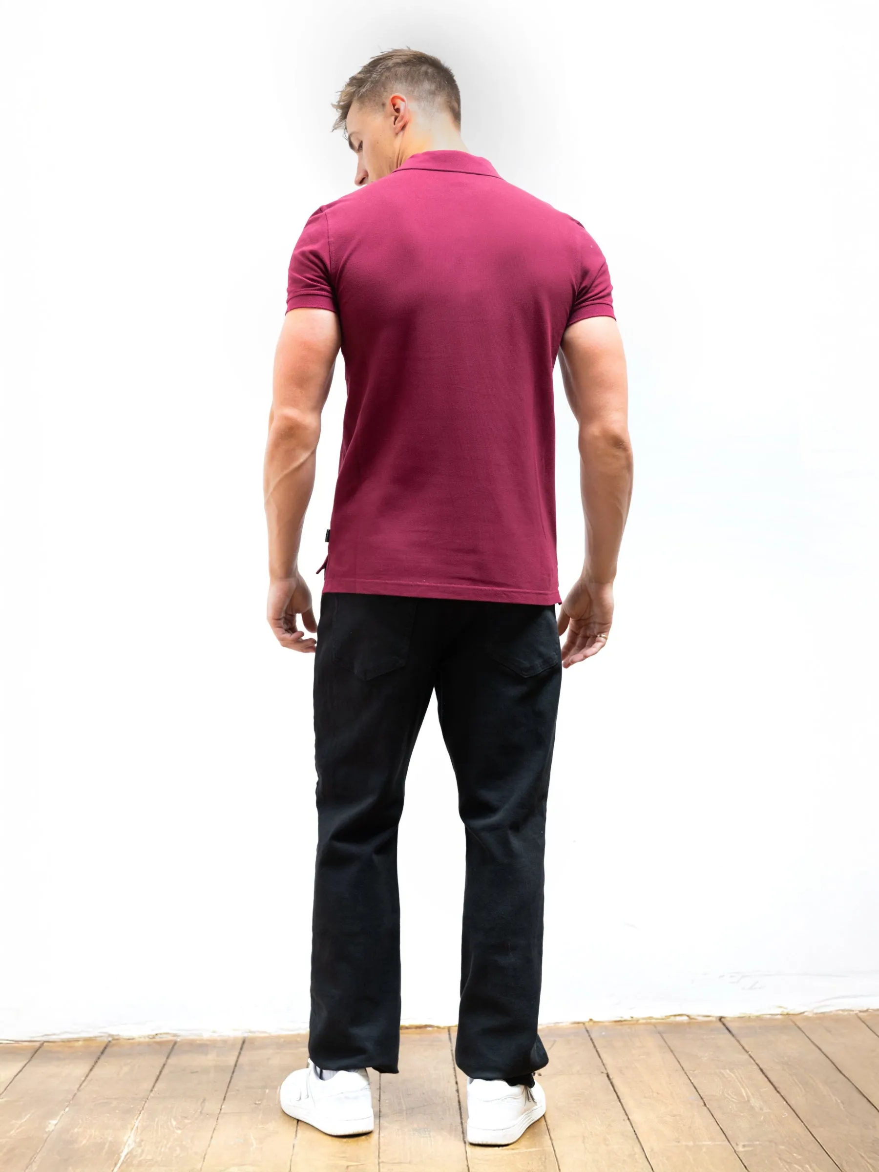 Anchor Polo Shirt - Burgundy sold by Blakely product image thumbnail 4