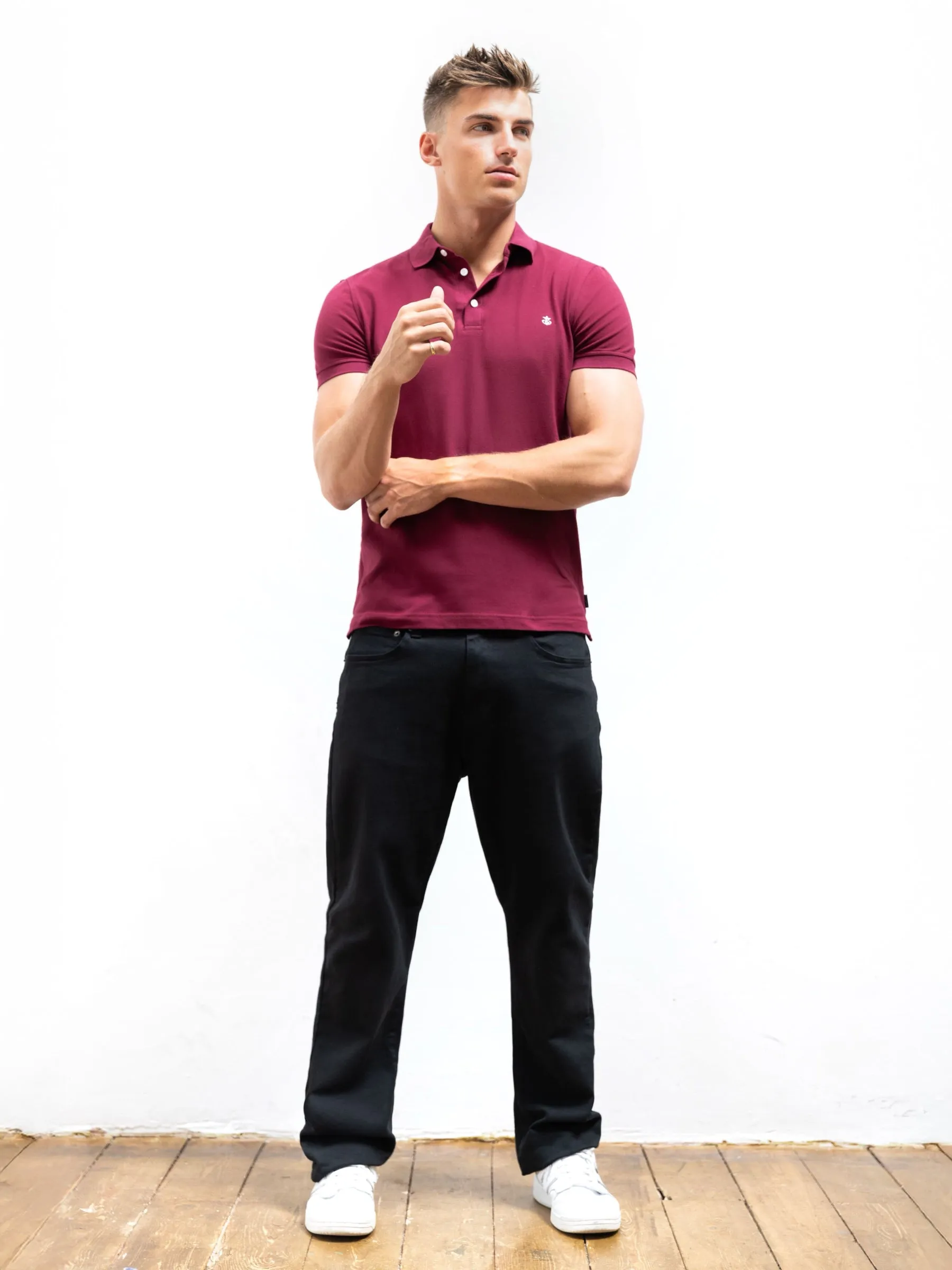 Anchor Polo Shirt - Burgundy sold by Blakely product image thumbnail 3