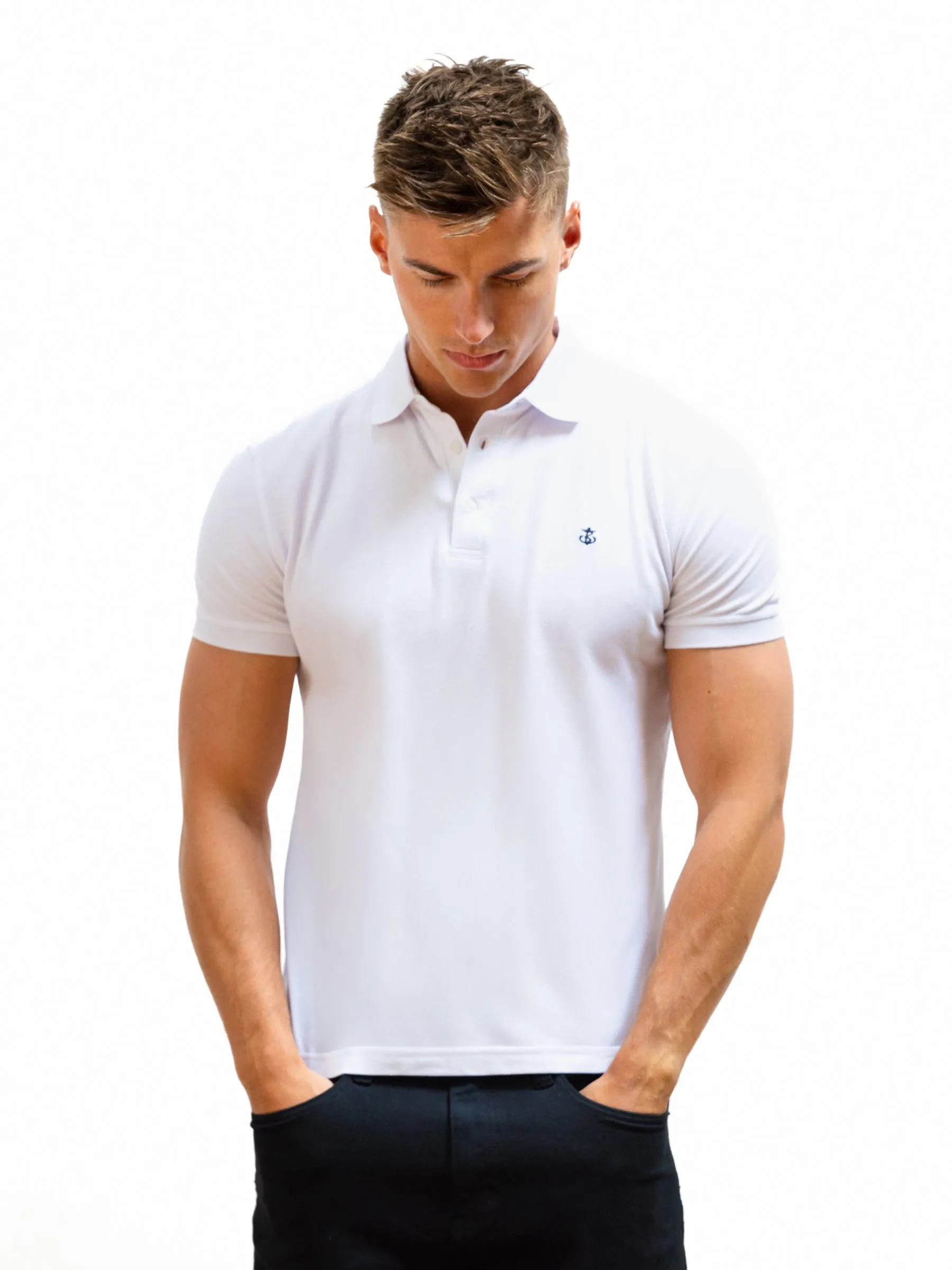Anchor Polo Shirt - White sold by Blakely product image thumbnail 2